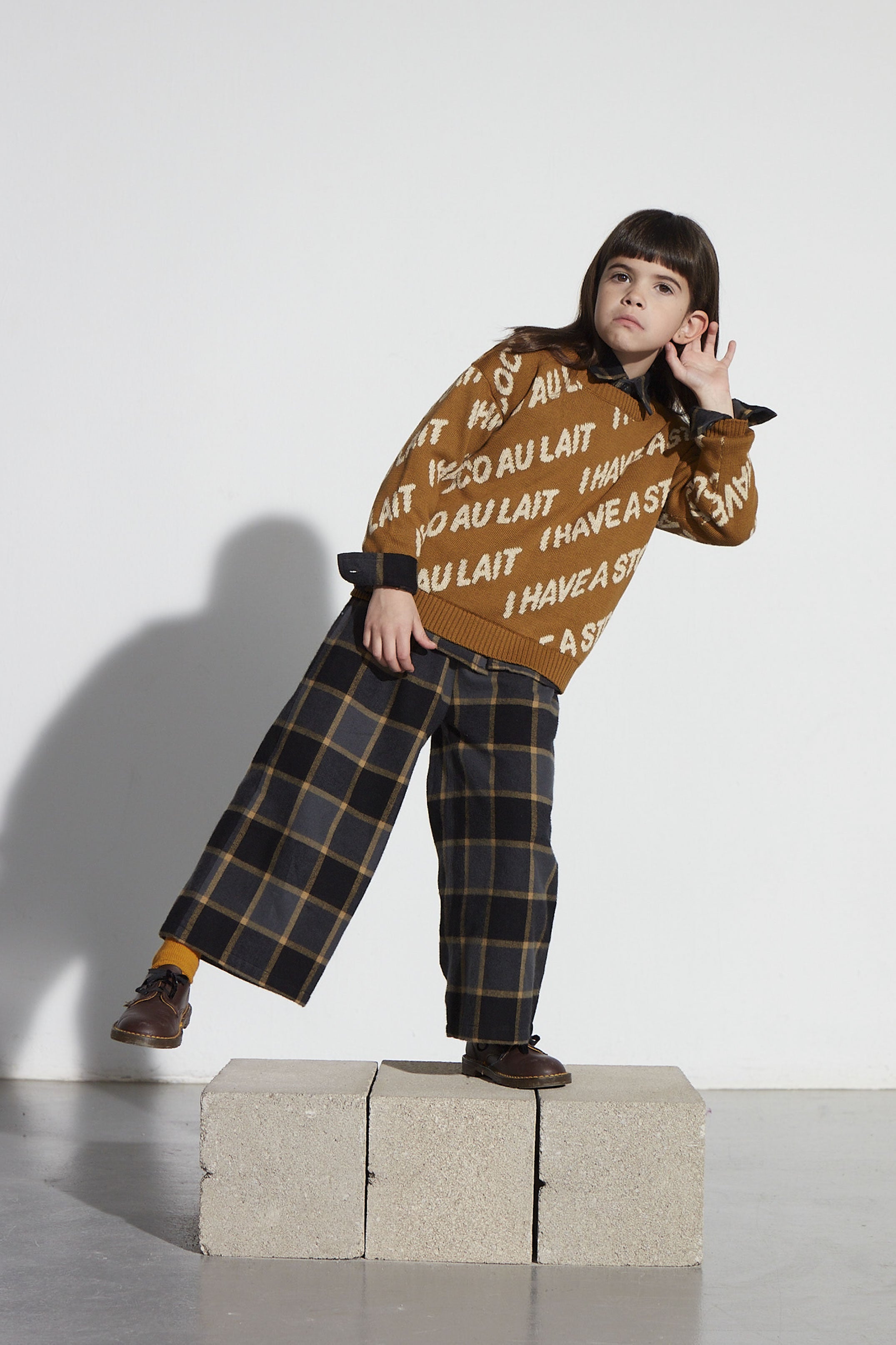 Coco Au Lait PLAID TROUSERS Plaid