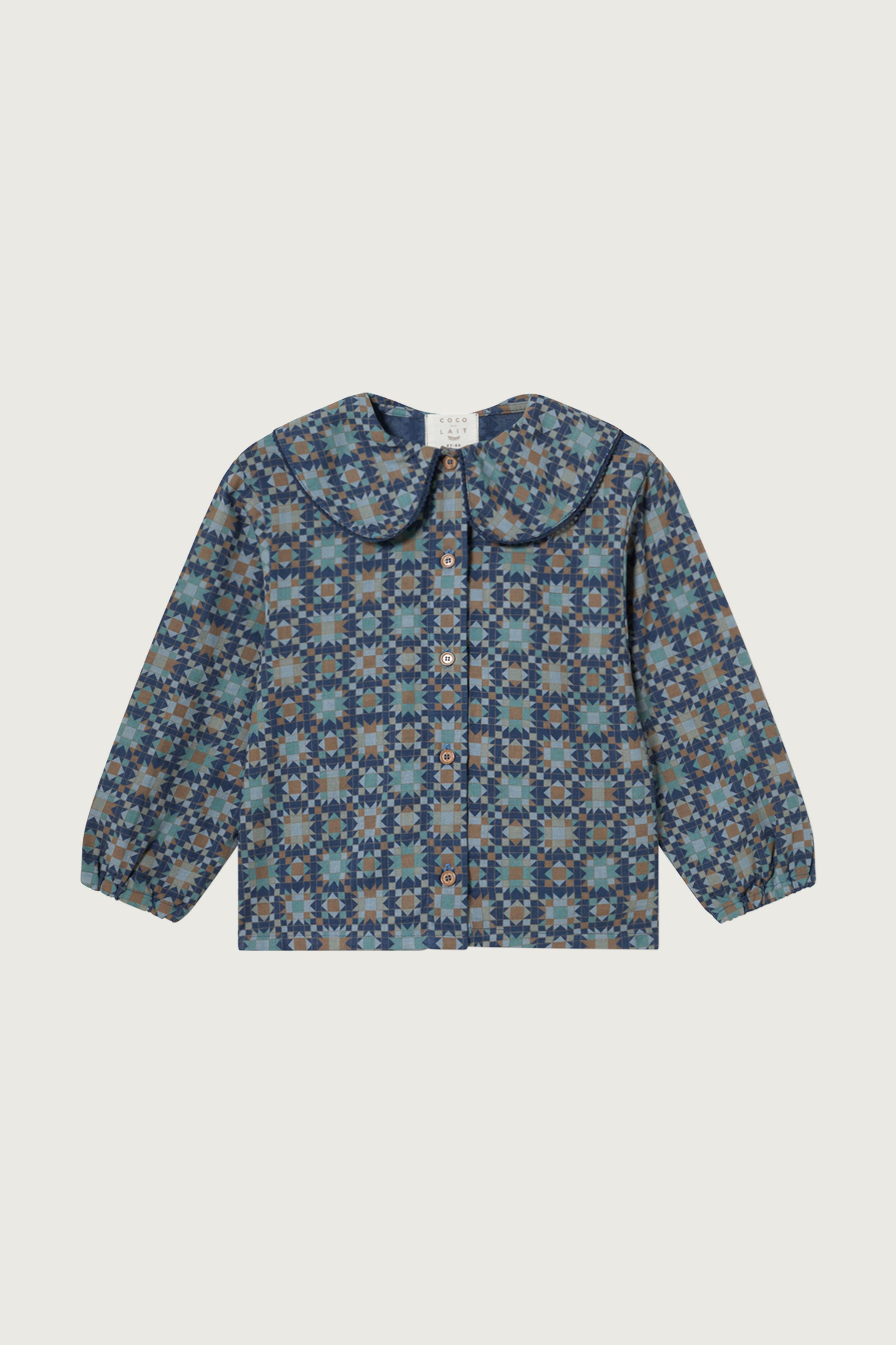 Coco Au Lait QUILT BLOUSE Dark Denim