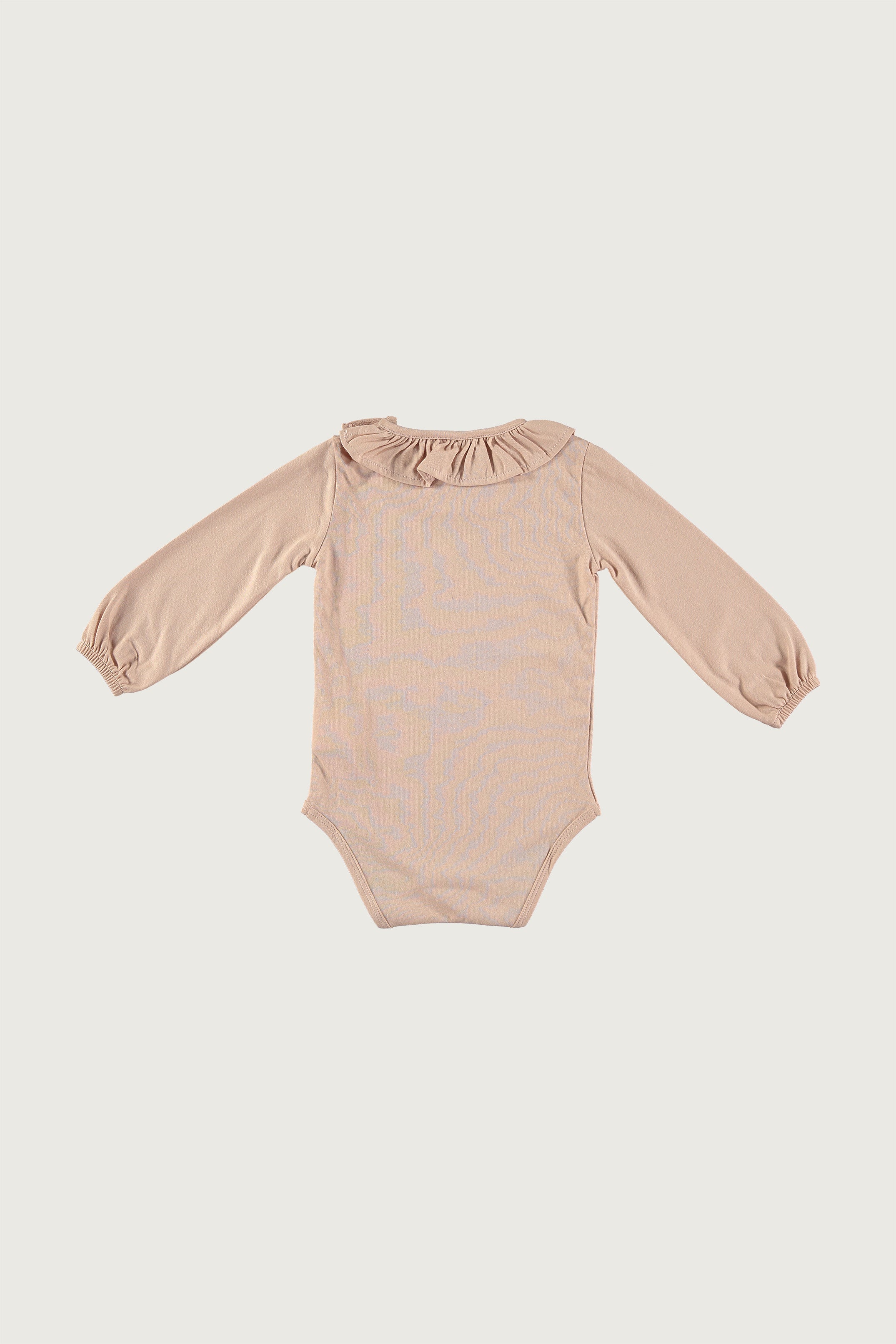 Coco Au Lait ROSE DUST BASIC BODYSUIT WITH RUFFLED COLLAR Rose Dust