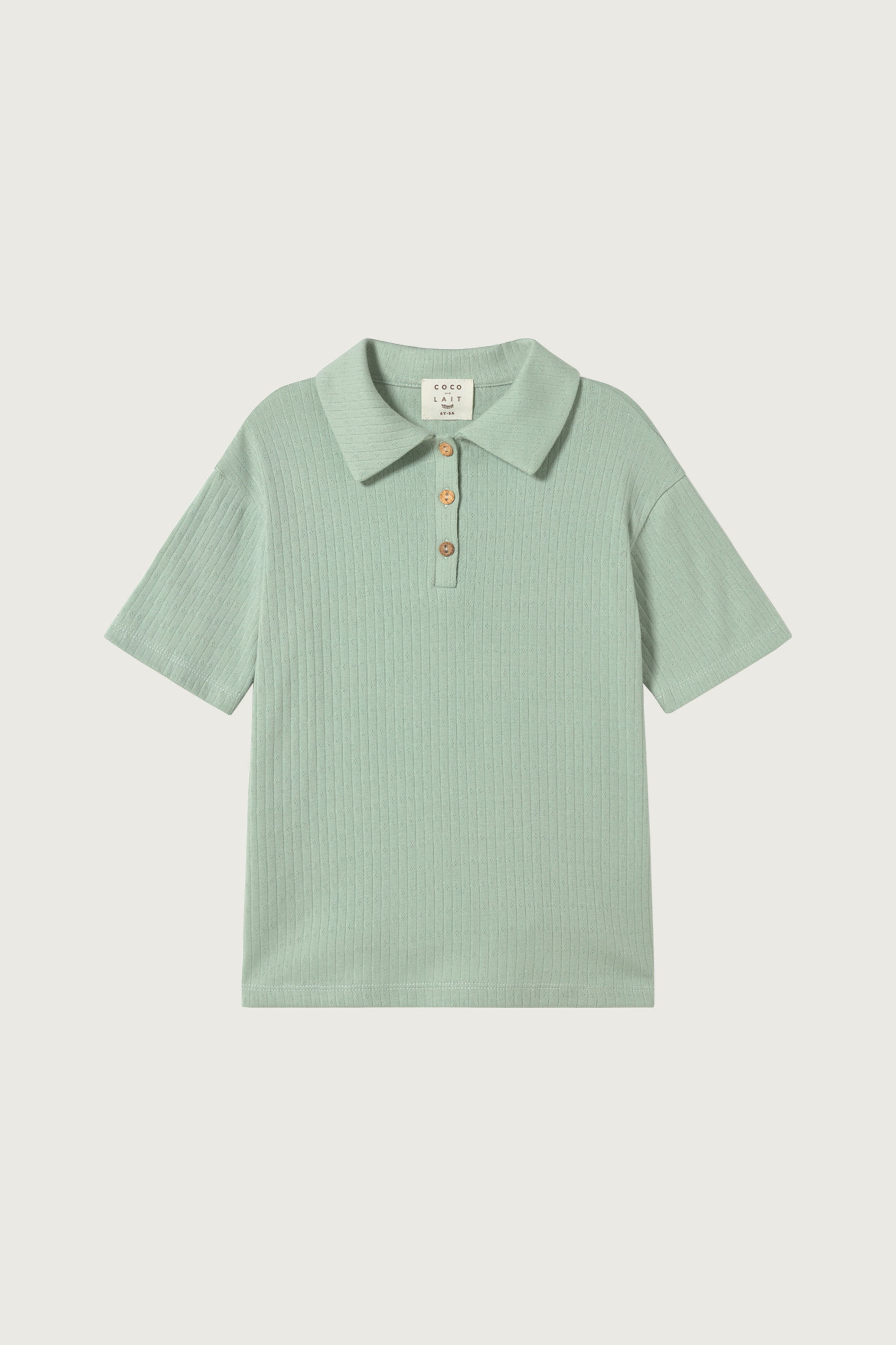 Coco Au Lait SEA FOAM JACQUARD POLO  Sea Foam