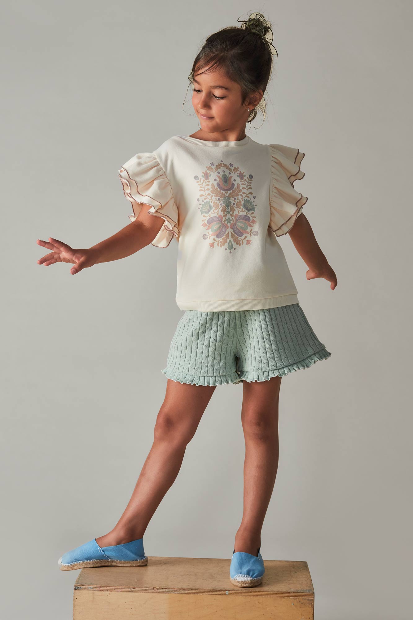 Coco Au Lait SEA FOAM WAVES SHORTS  Sea Foam