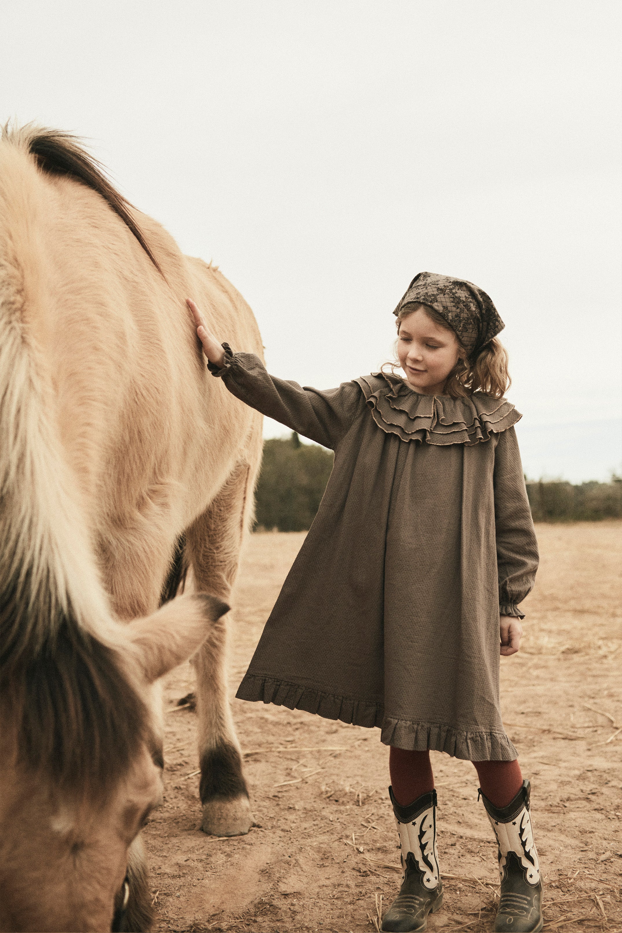 Coco Au Lait TRIPLE COLLAR DRESS Iron