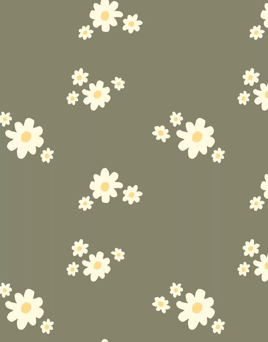 ROPA INTERIOR DE NIÑA JERSEY CON MARGARITAS Y ENCAJE