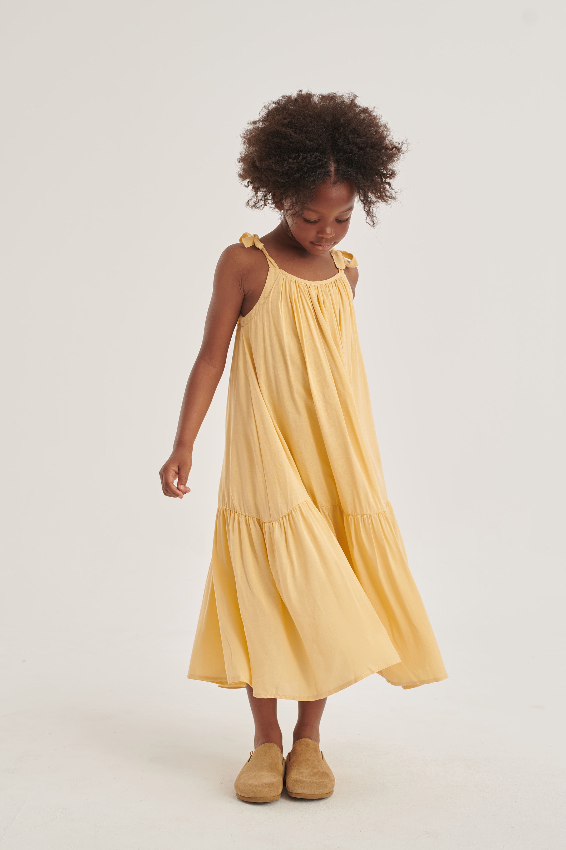 Coco Au Lait YELLOW POPLIN VISCOSE DRESS  Sahara Sun