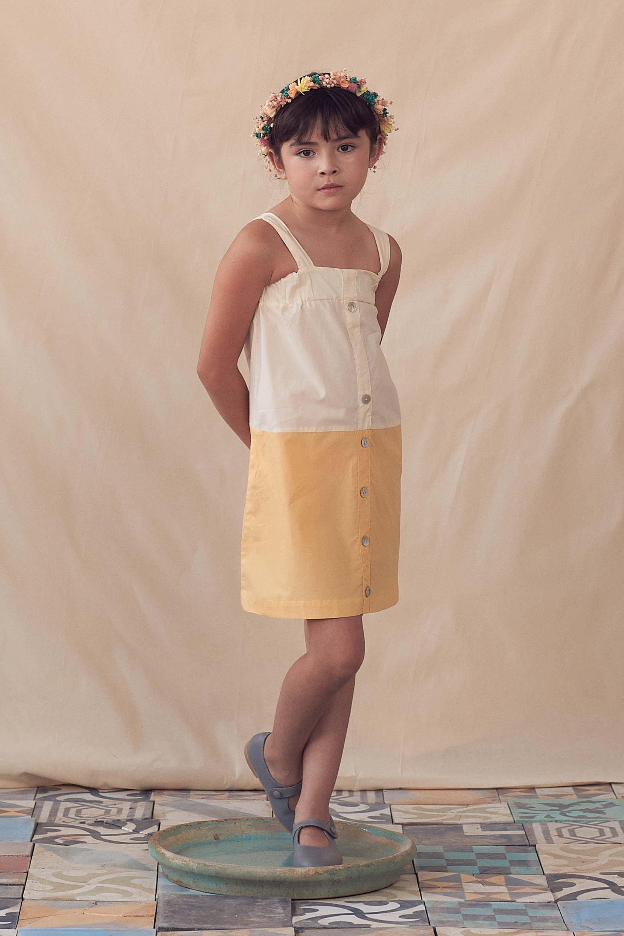 Coco Au Lait YELLOW VINTAGE SLEVEELESS DRESS  Yellow