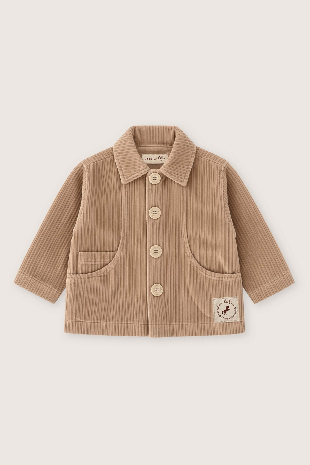 CHAQUETA LISA BEIGE BEBÉ