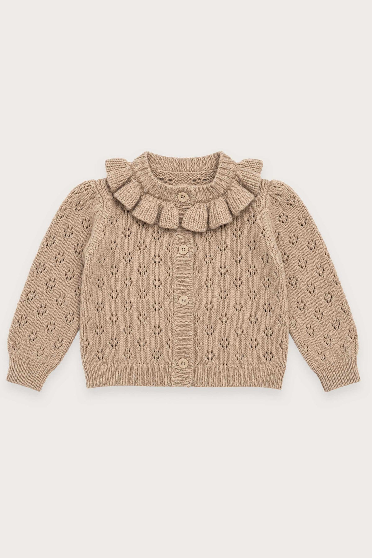 CÁRDIGAN DE PUNTO BEIGE BEBÉ