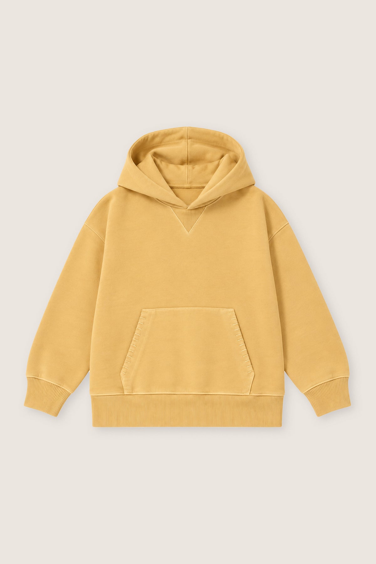 SUDADERA CON CAPUCHA MUSTARD