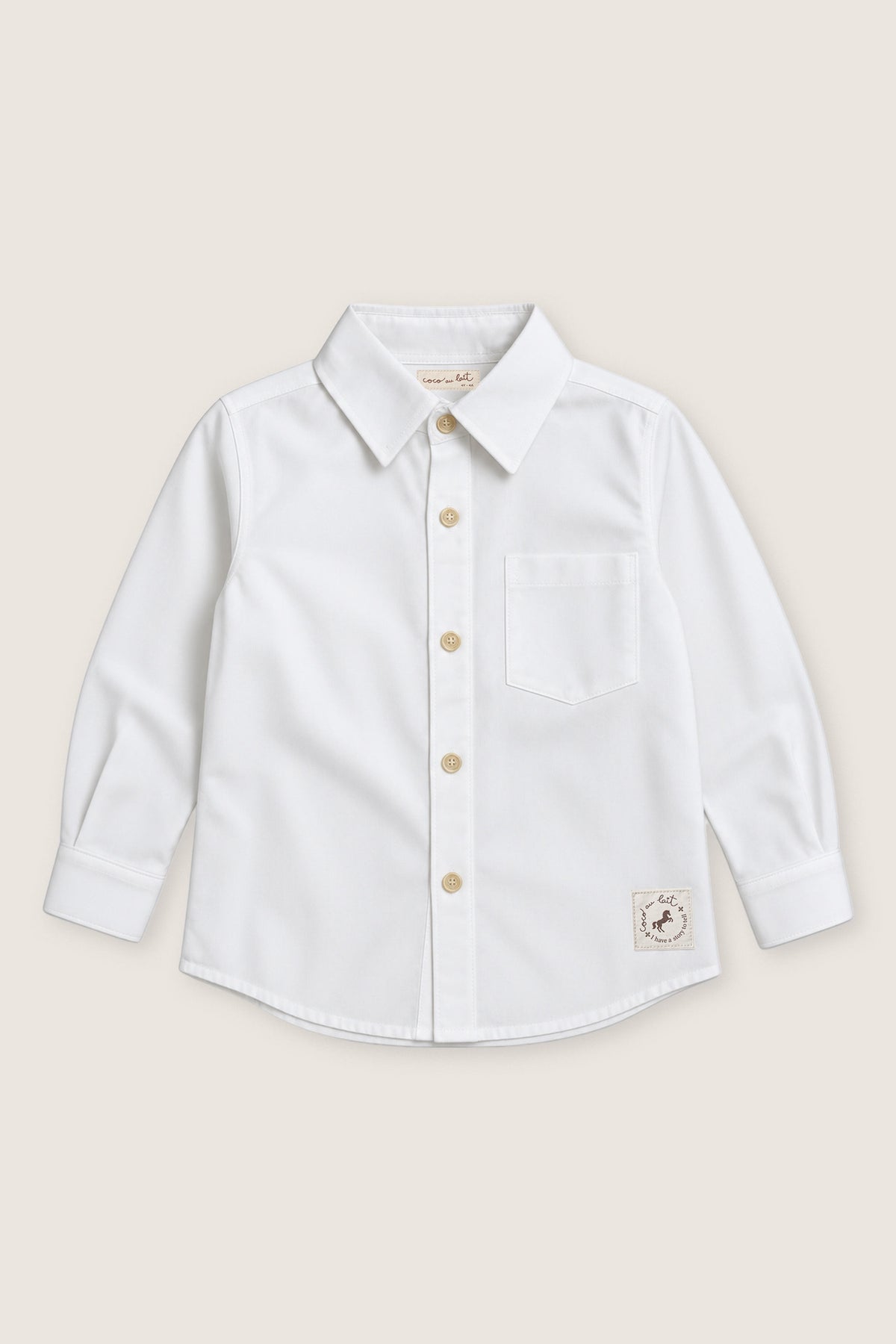 CAMISA LISA OPTICAL WHITE