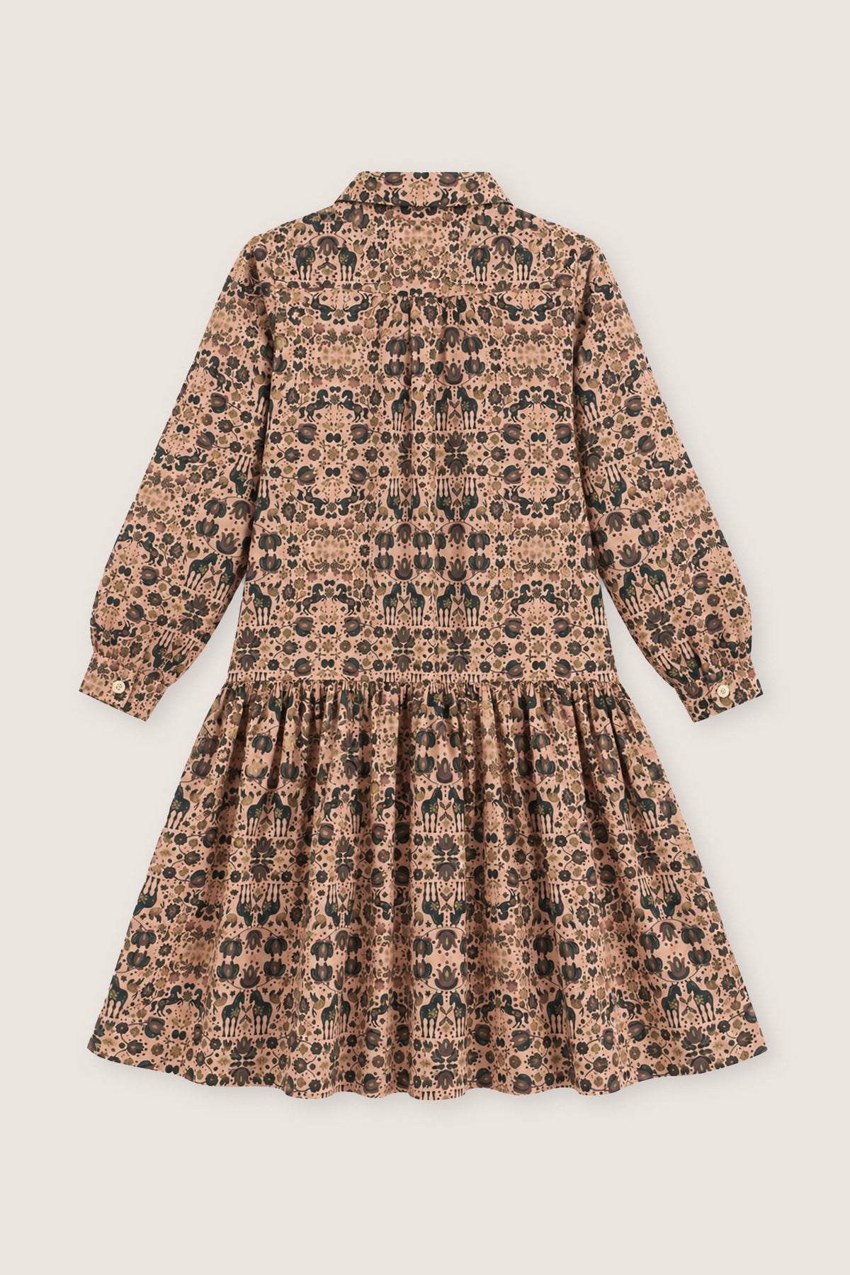 VESTIDO CABALLOS Y PÁJAROS MUJER