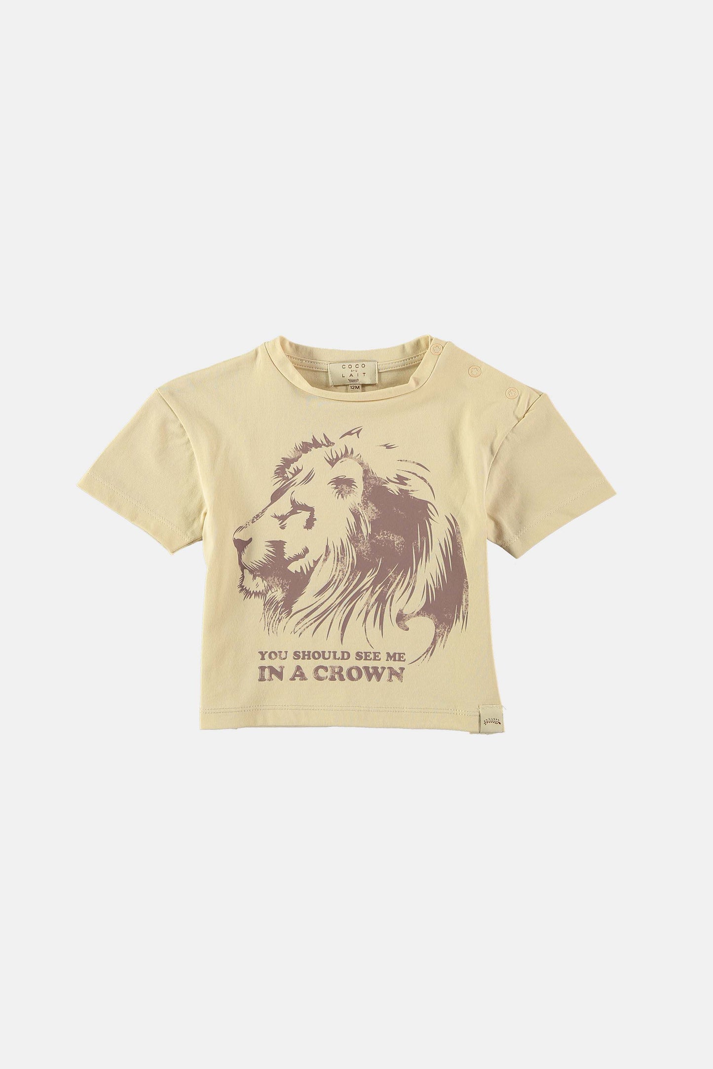 Coco Au Lait BABY LION IN A CROWN TEE Green