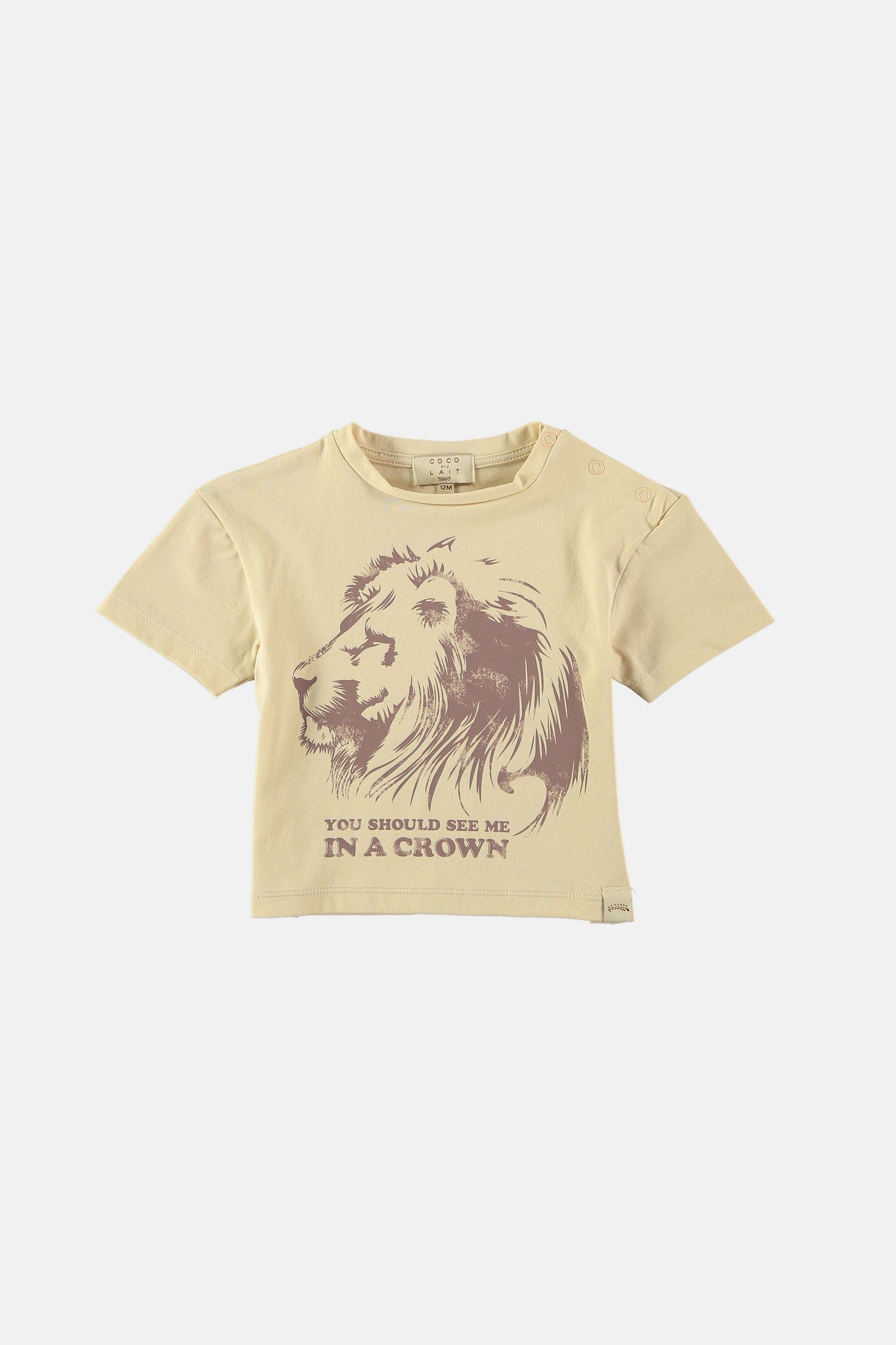 Coco Au Lait BABY LION IN A CROWN TEE  Green