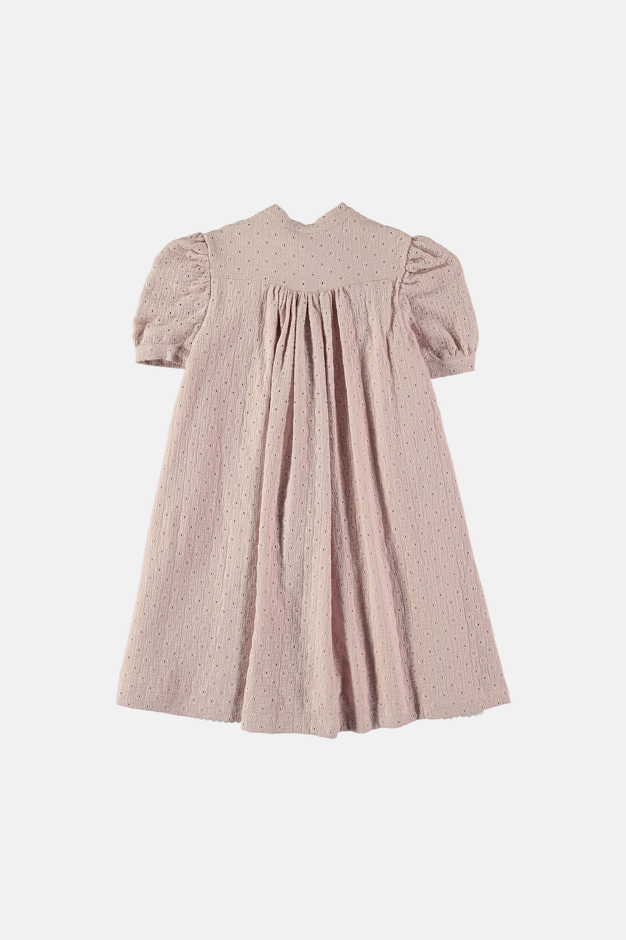 Coco Au Lait BRITISH EMBROIDERY PINK DRESS Pink