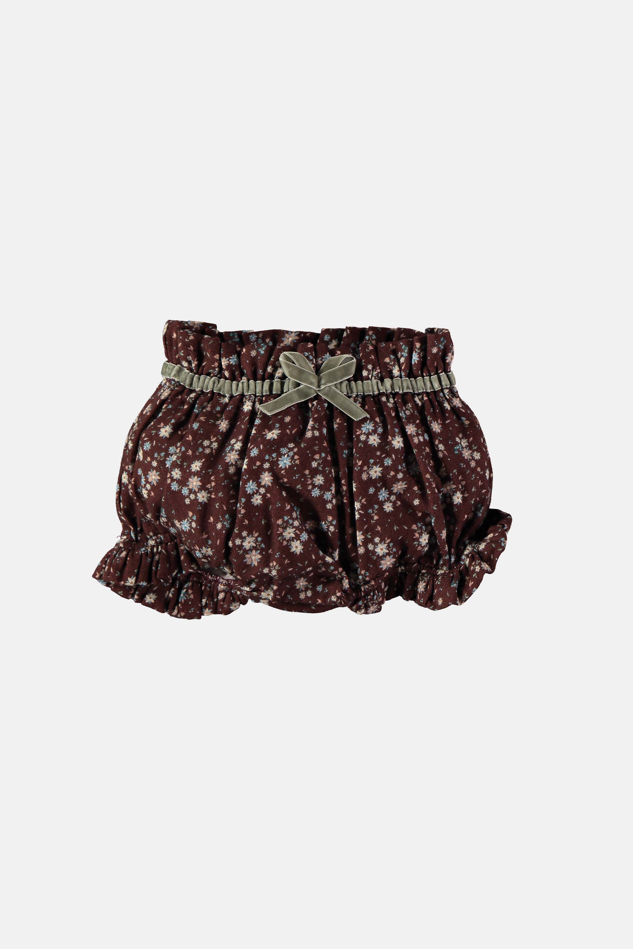 Coco Au Lait BROWN FLOWERS CULOTTE Brown Flowers