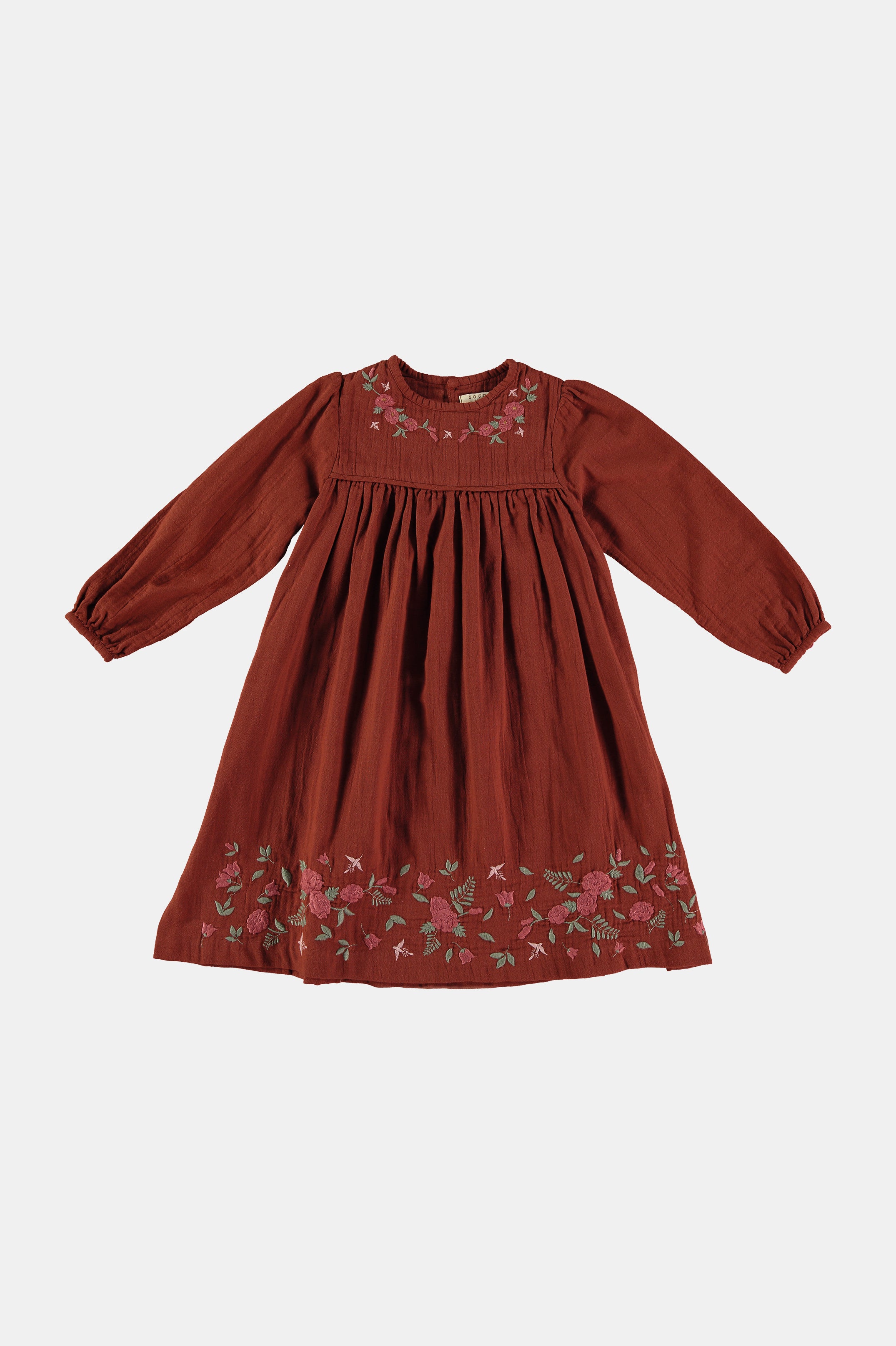 Vestido Flores Bordadas Brandy