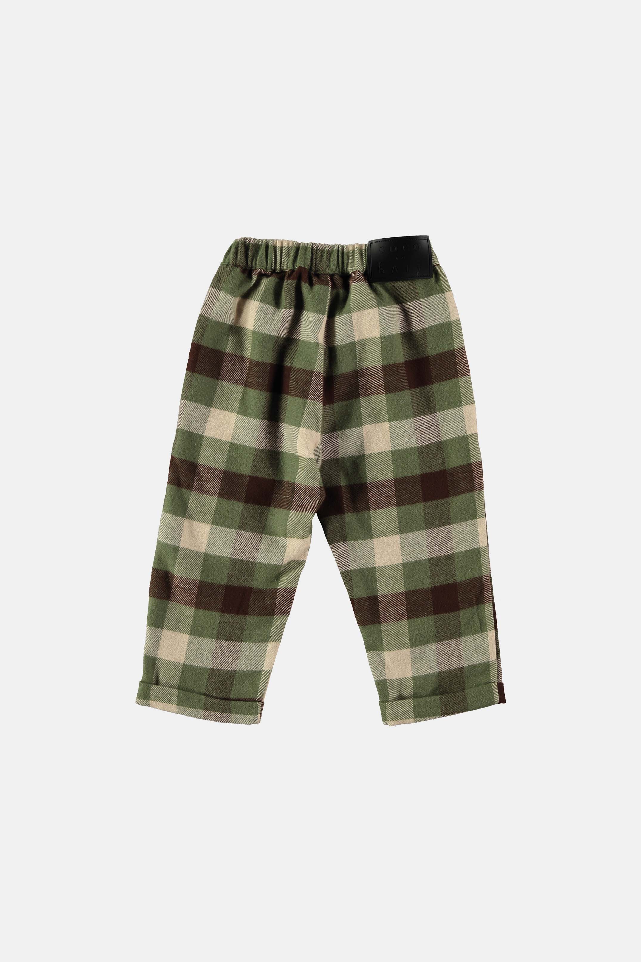 Coco Au Lait CHECKERED BABY TROUSERS Checks AW22