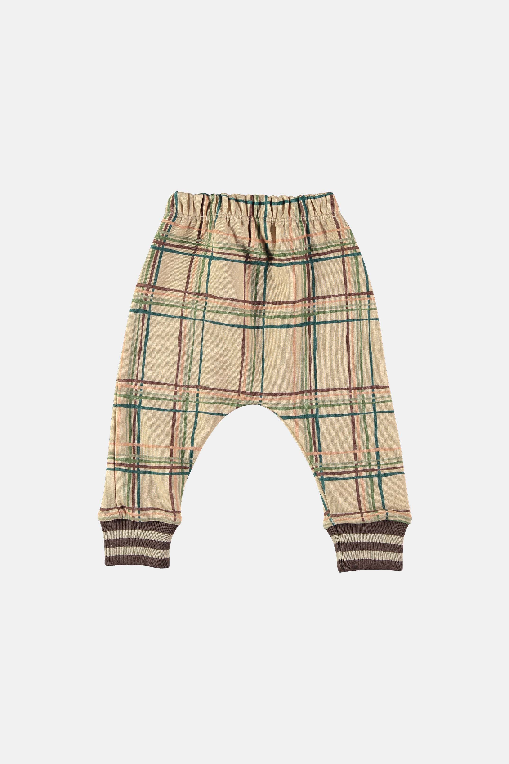 Coco Au Lait CHECK PLUSH BABY JOGGING TROUSERS Checks AW22