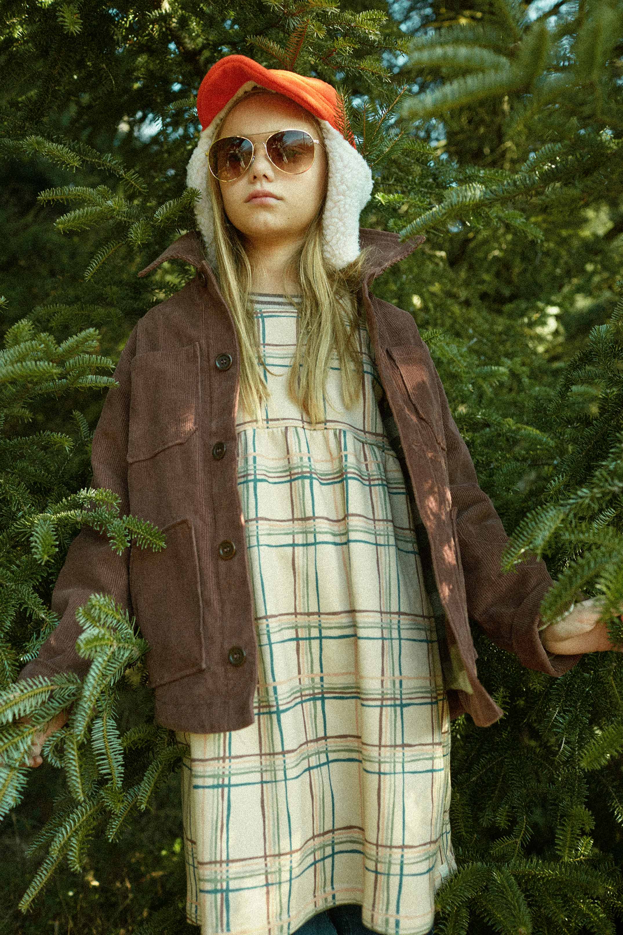 Coco Au Lait CHECK PLUSH DRESS Checks AW22