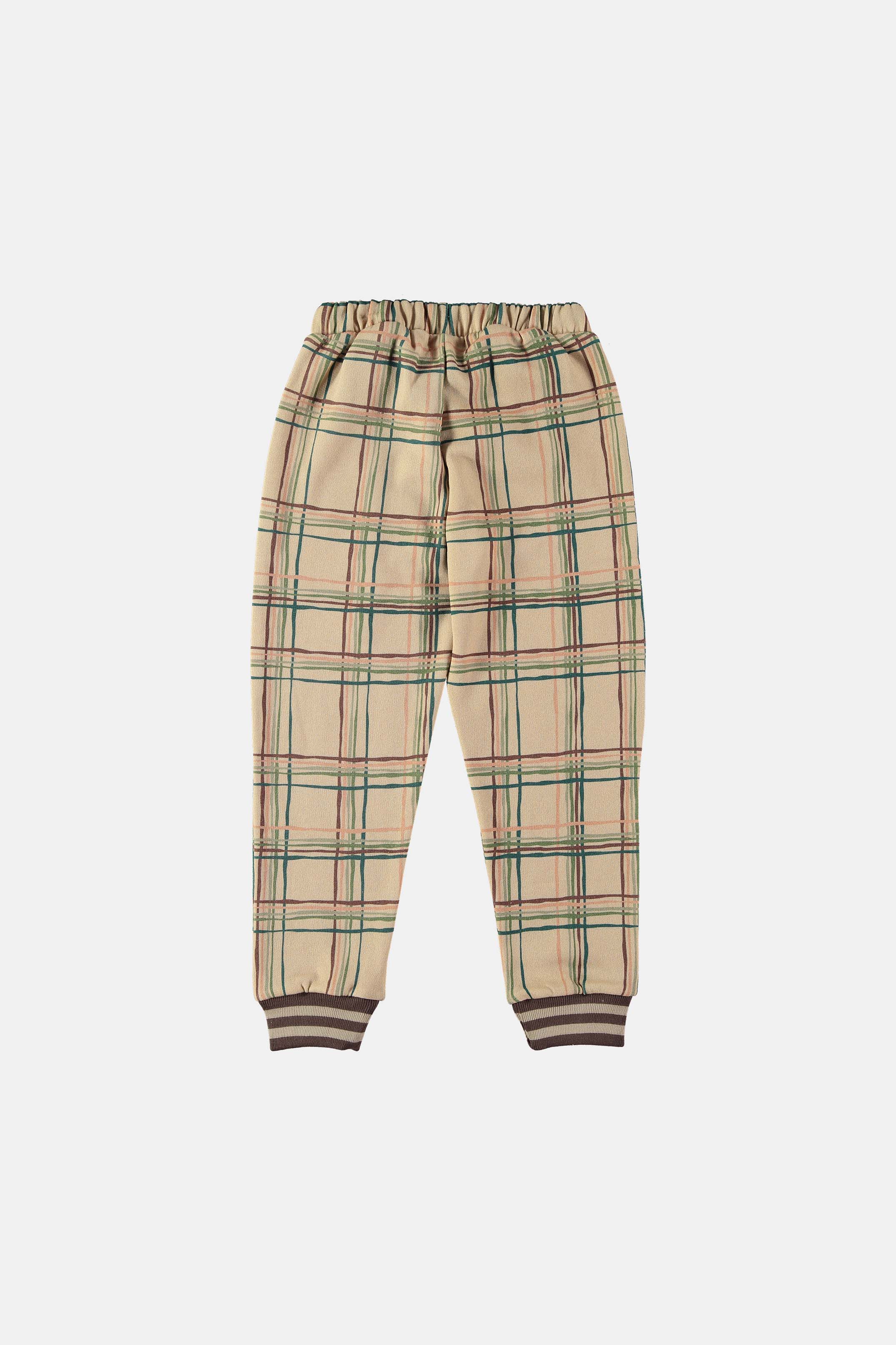 Coco Au Lait CHECK PLUSH JOGGING TROUSERS Checks AW22