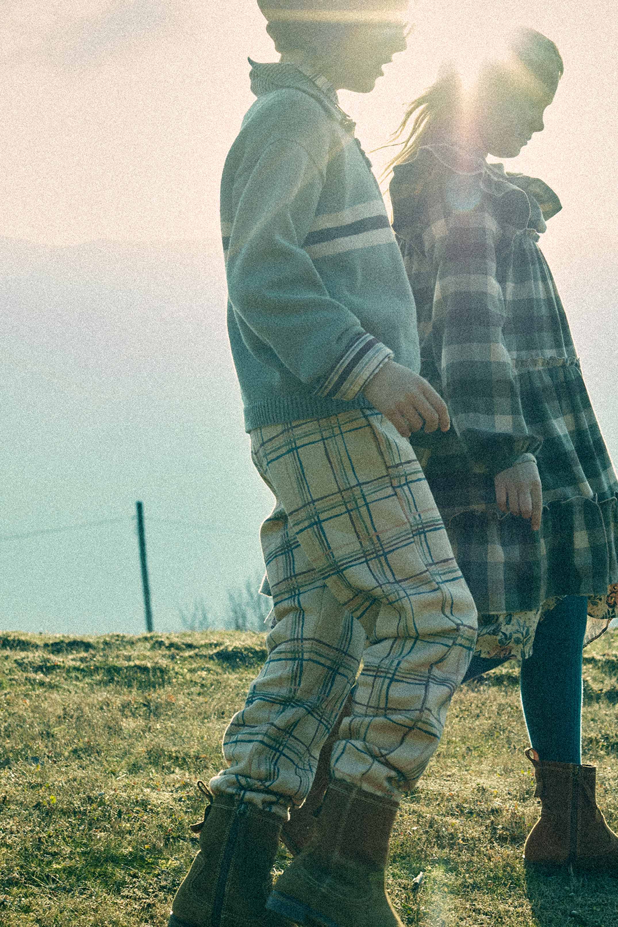 Coco Au Lait CHECK PLUSH JOGGING TROUSERS Checks AW22