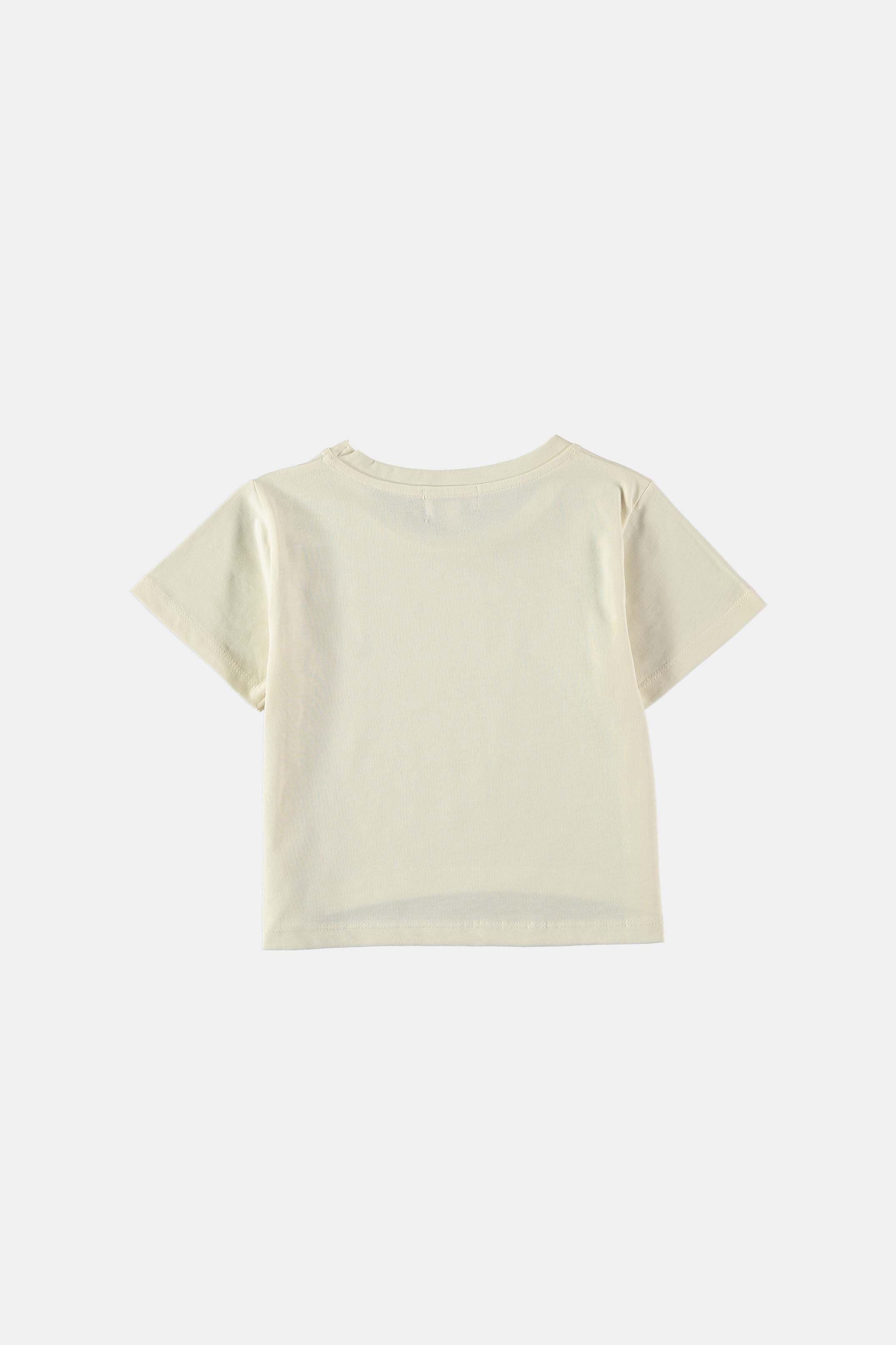 Coco Au Lait CREAM CROPPED T-SHIRT  White