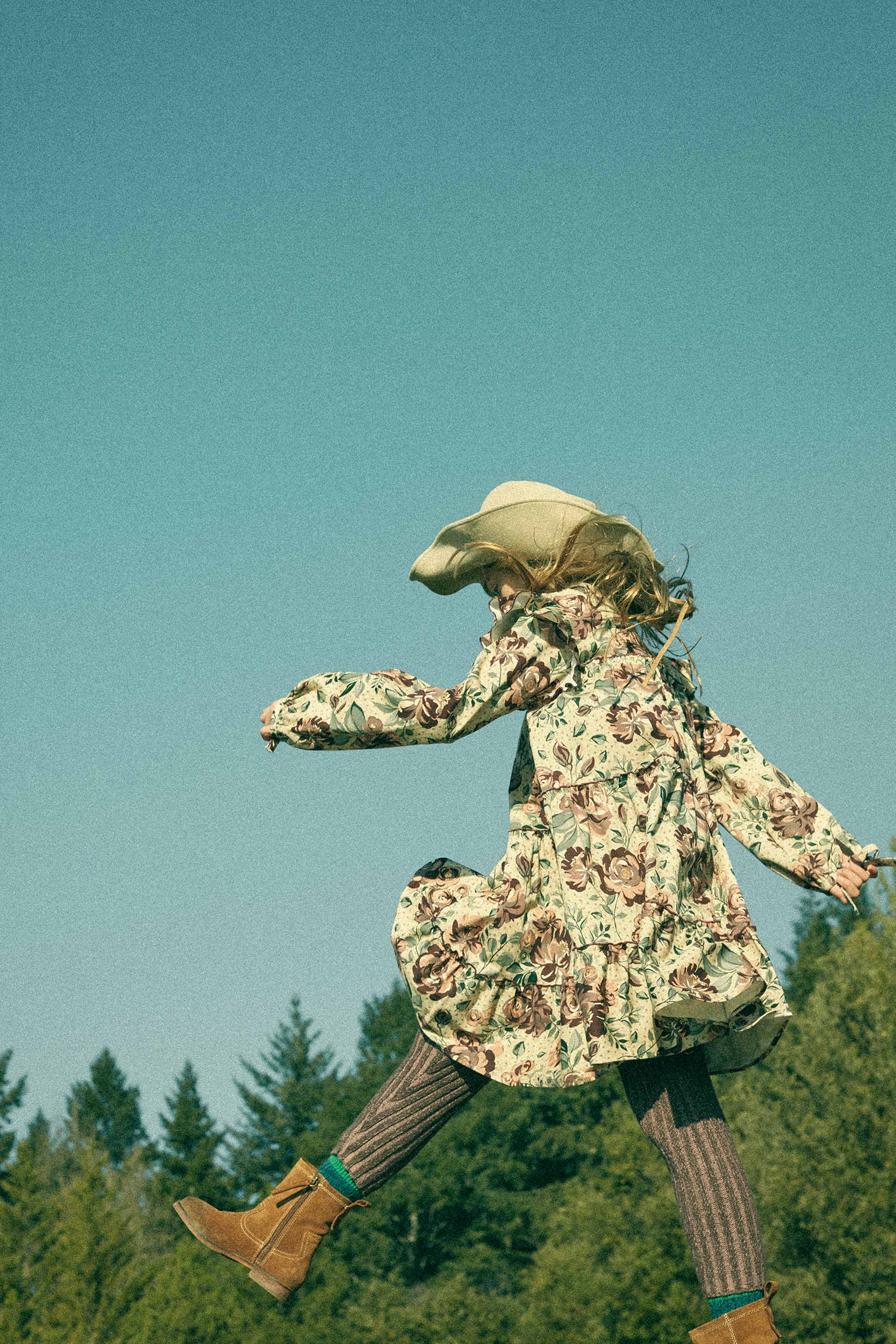 Coco Au Lait FLOWERS DRESS Roses AOP