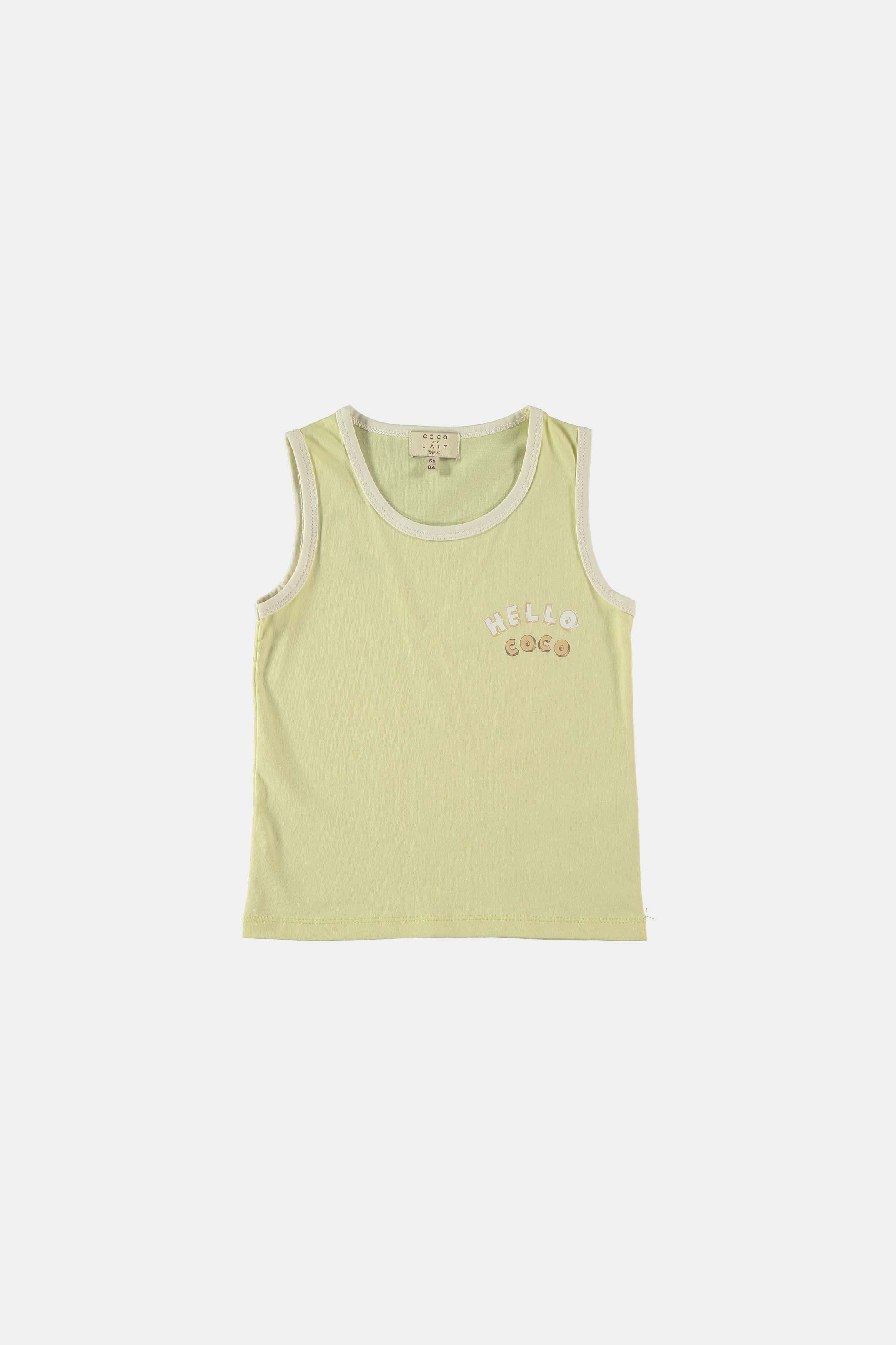 Coco Au Lait HELLO-COCO TANK TOP  Yellow