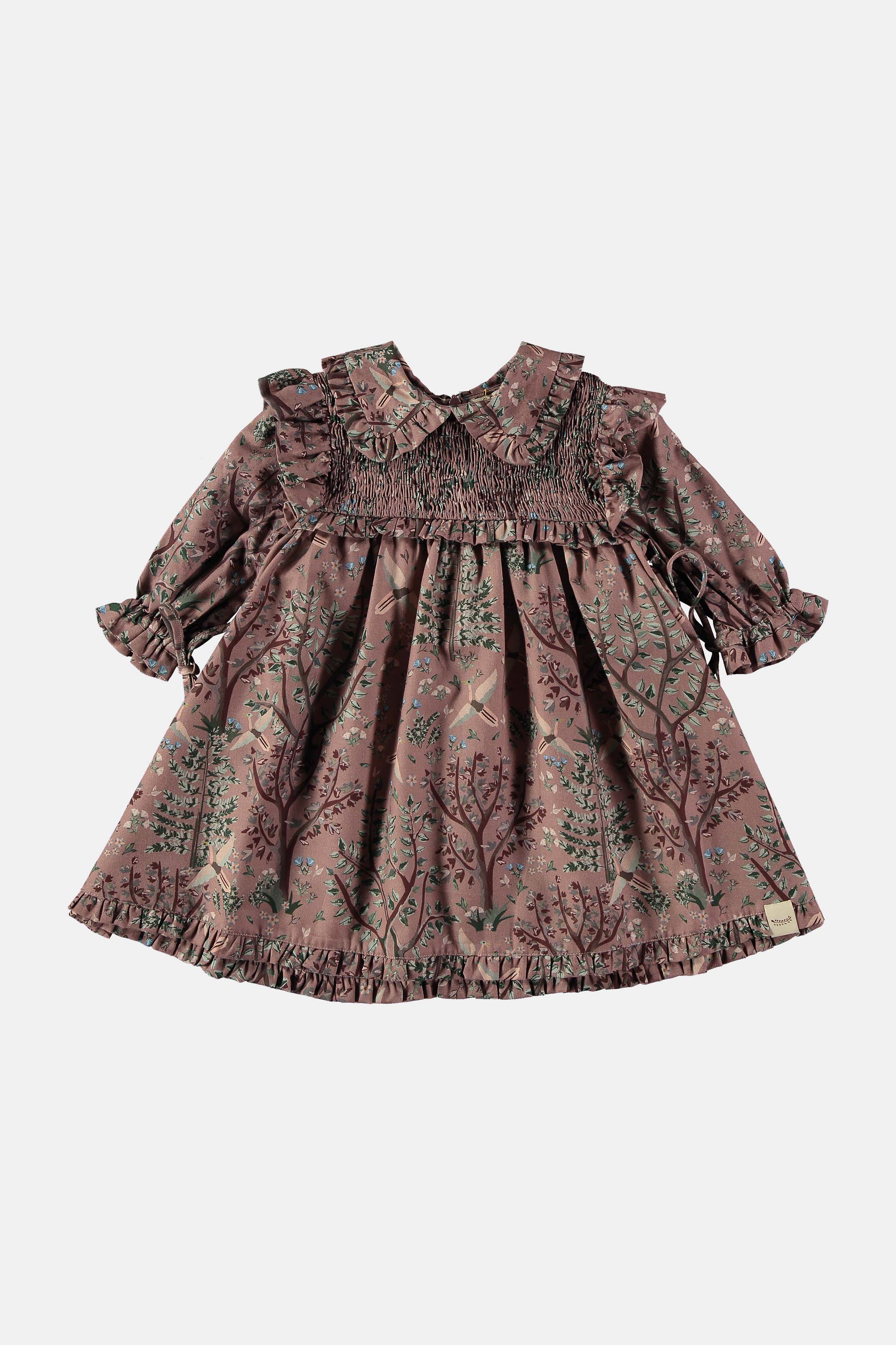 Coco Au Lait INTO THE WOOD BABY DRESS Into the woods AOP