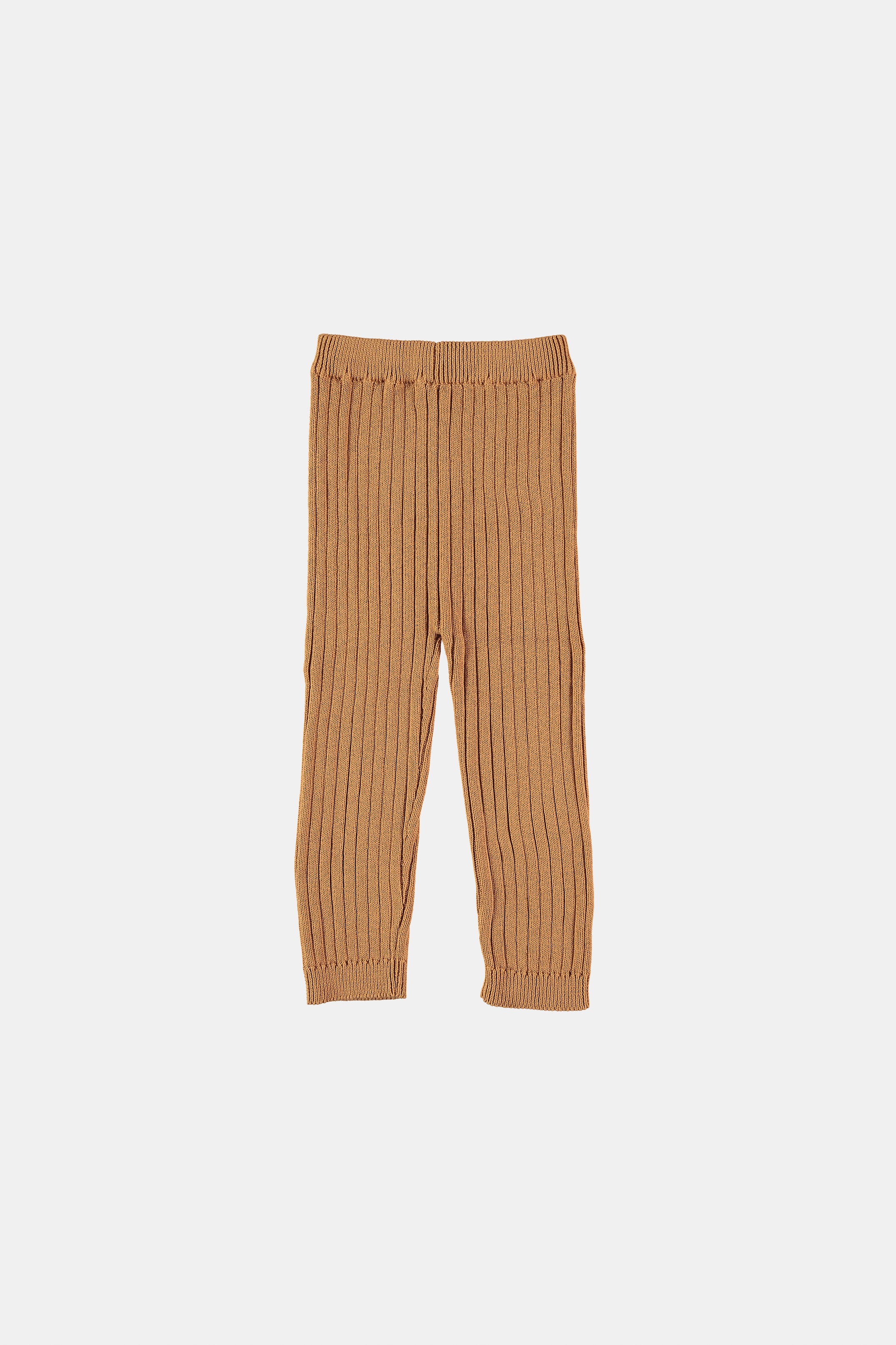 Coco Au Lait Baby ribbed knit leggings LEGGINGS Biscuit AW21