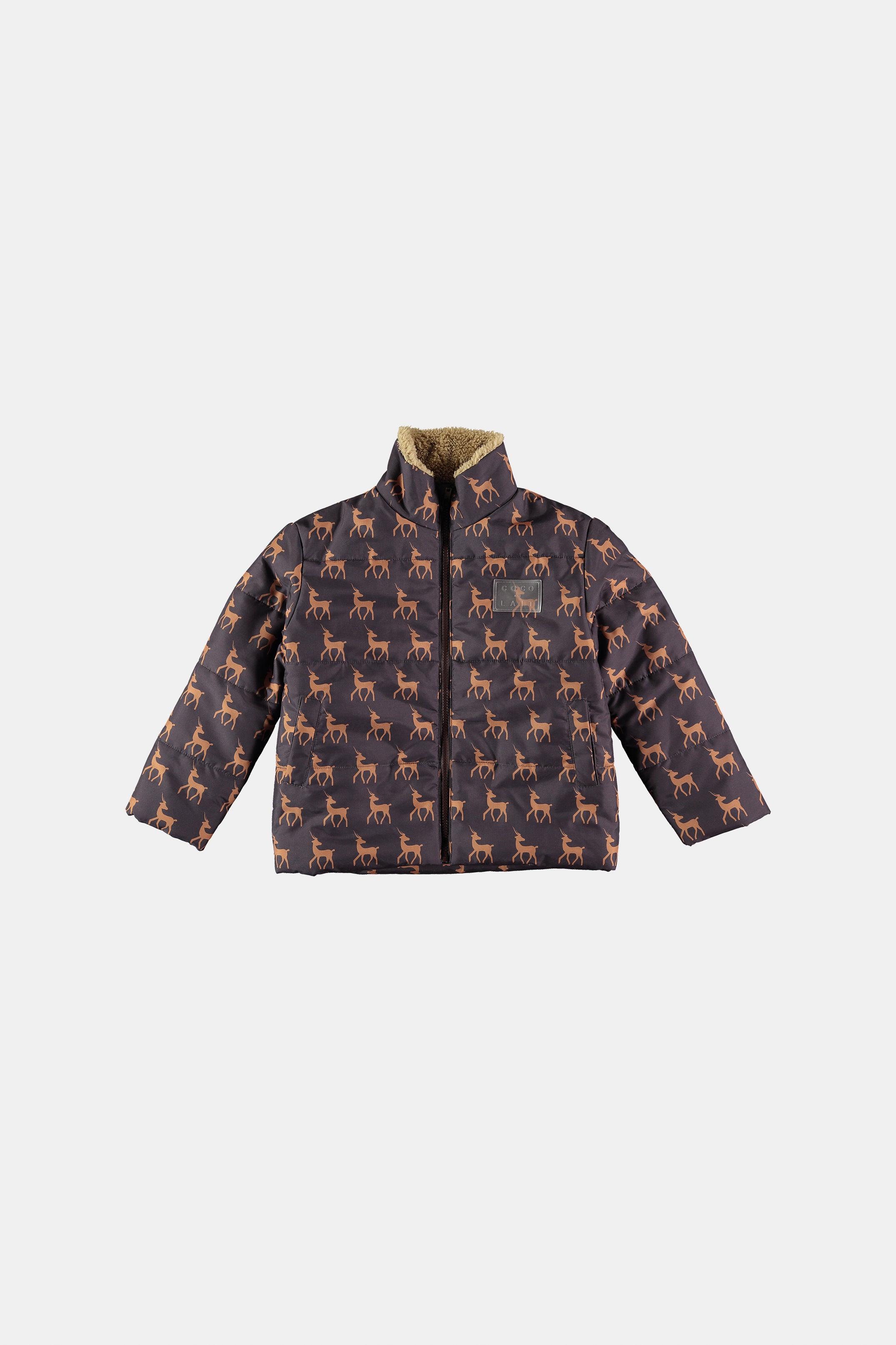 Chamarra Bebé de Venados Acolchada