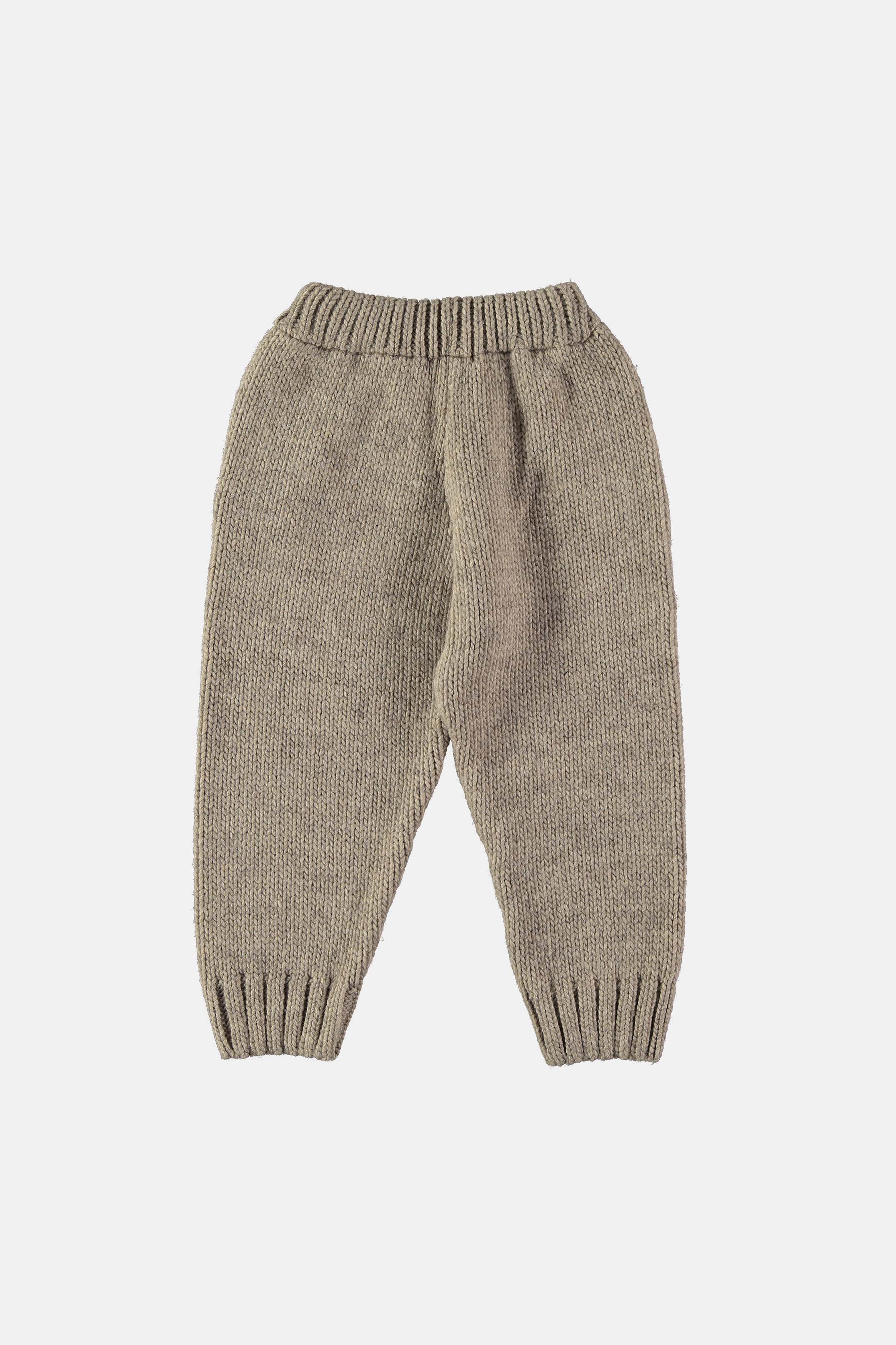 Coco Au Lait ROSE SMOKE BABY THICK KNIT TROUSERS Rose Smoke