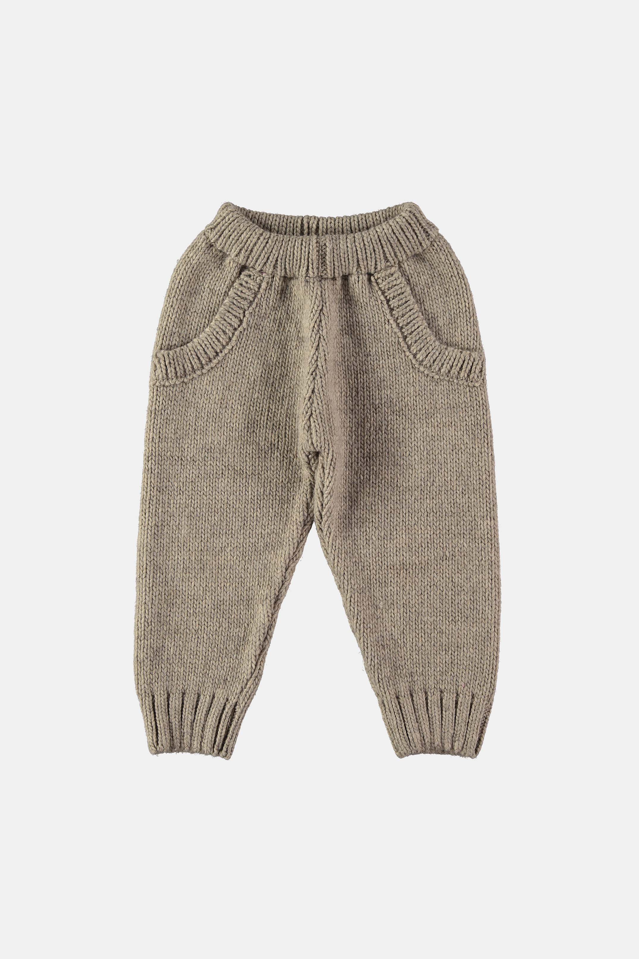 Coco Au Lait ROSE SMOKE THICK KNIT TROUSERS Rose Smoke