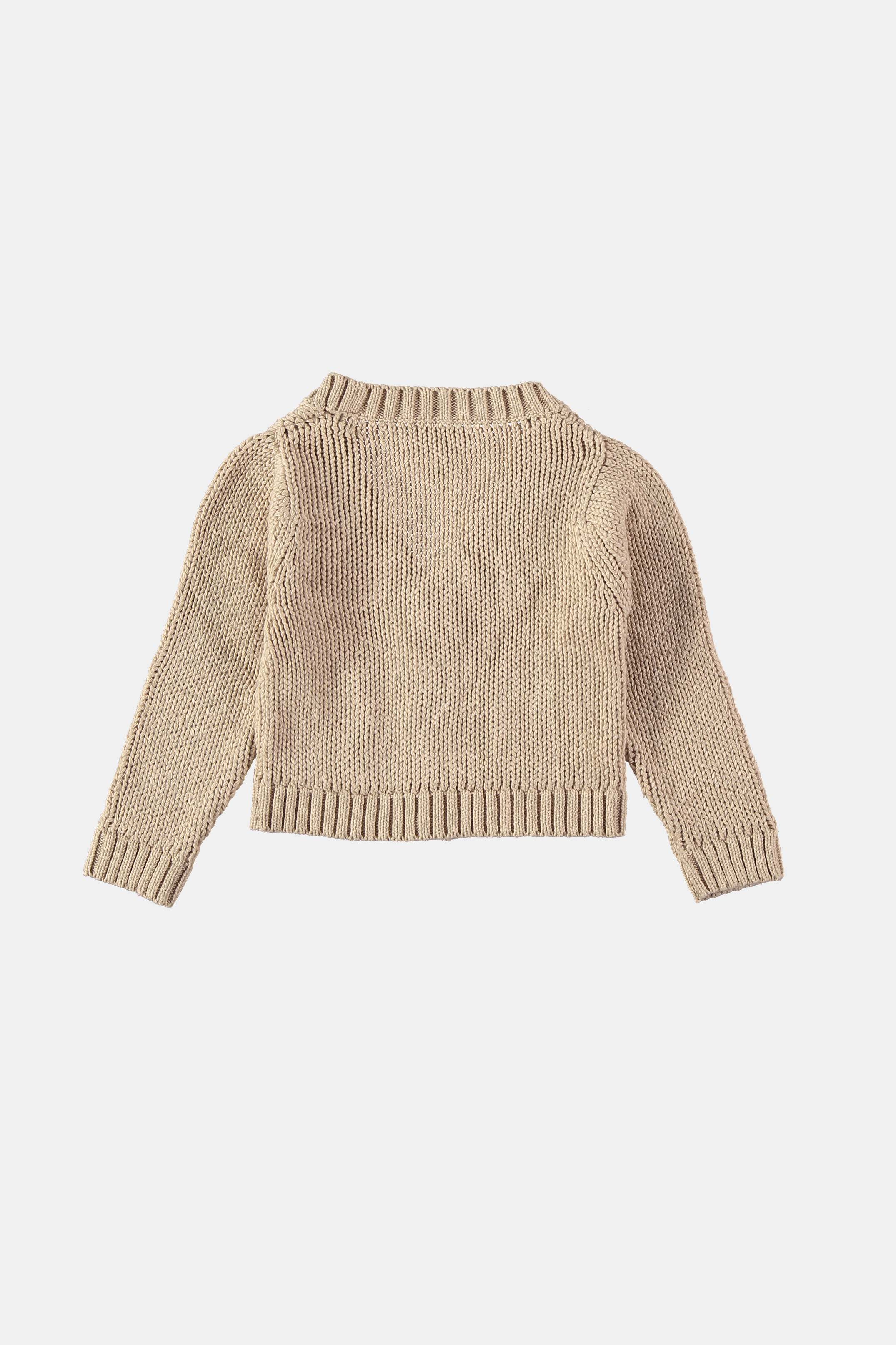 Coco Au Lait SMOKE PINK BABY CARDIGAN Smoke Gray