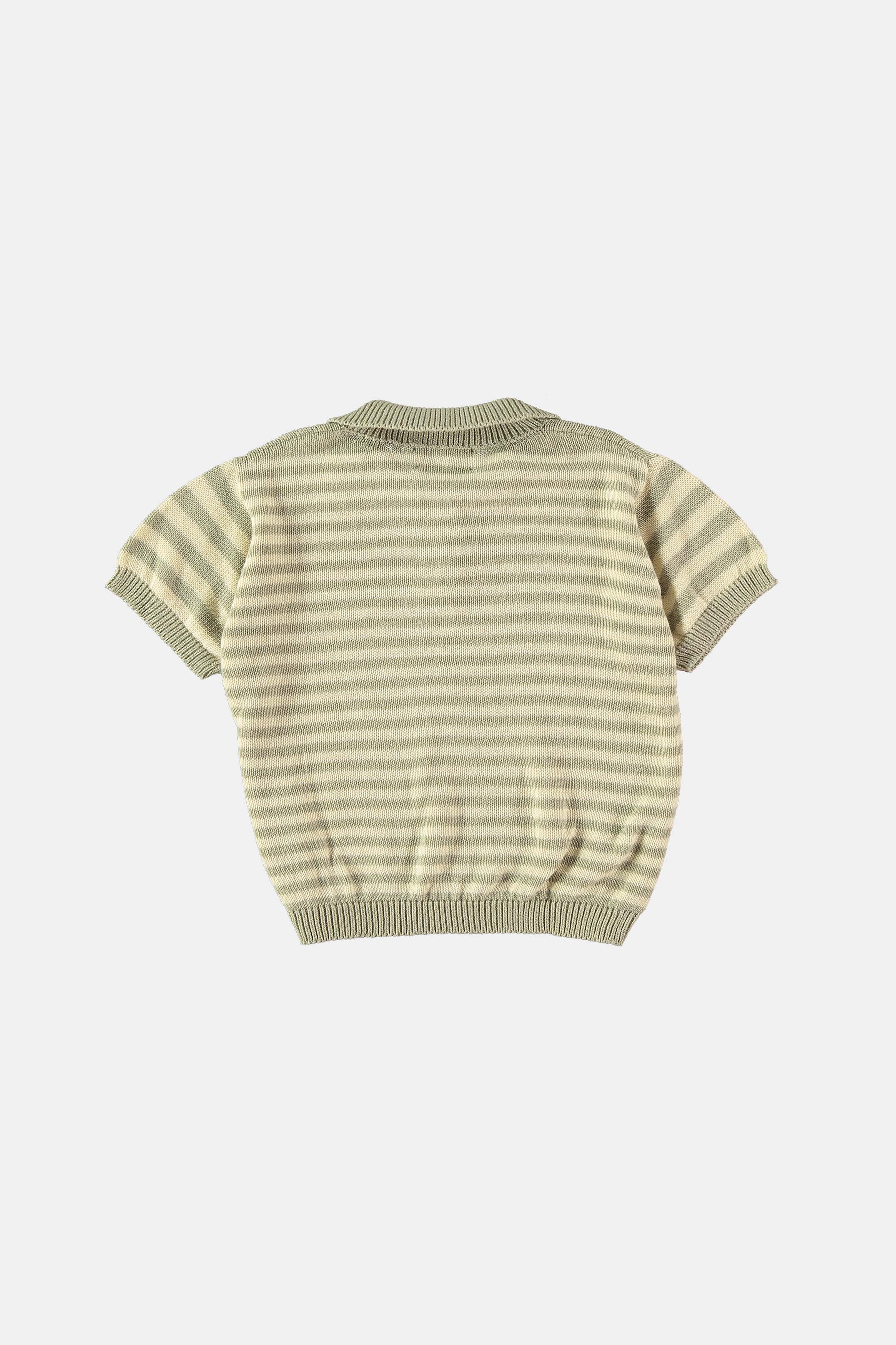 Coco Au Lait STRIPED KNIT POLO  Lavanda