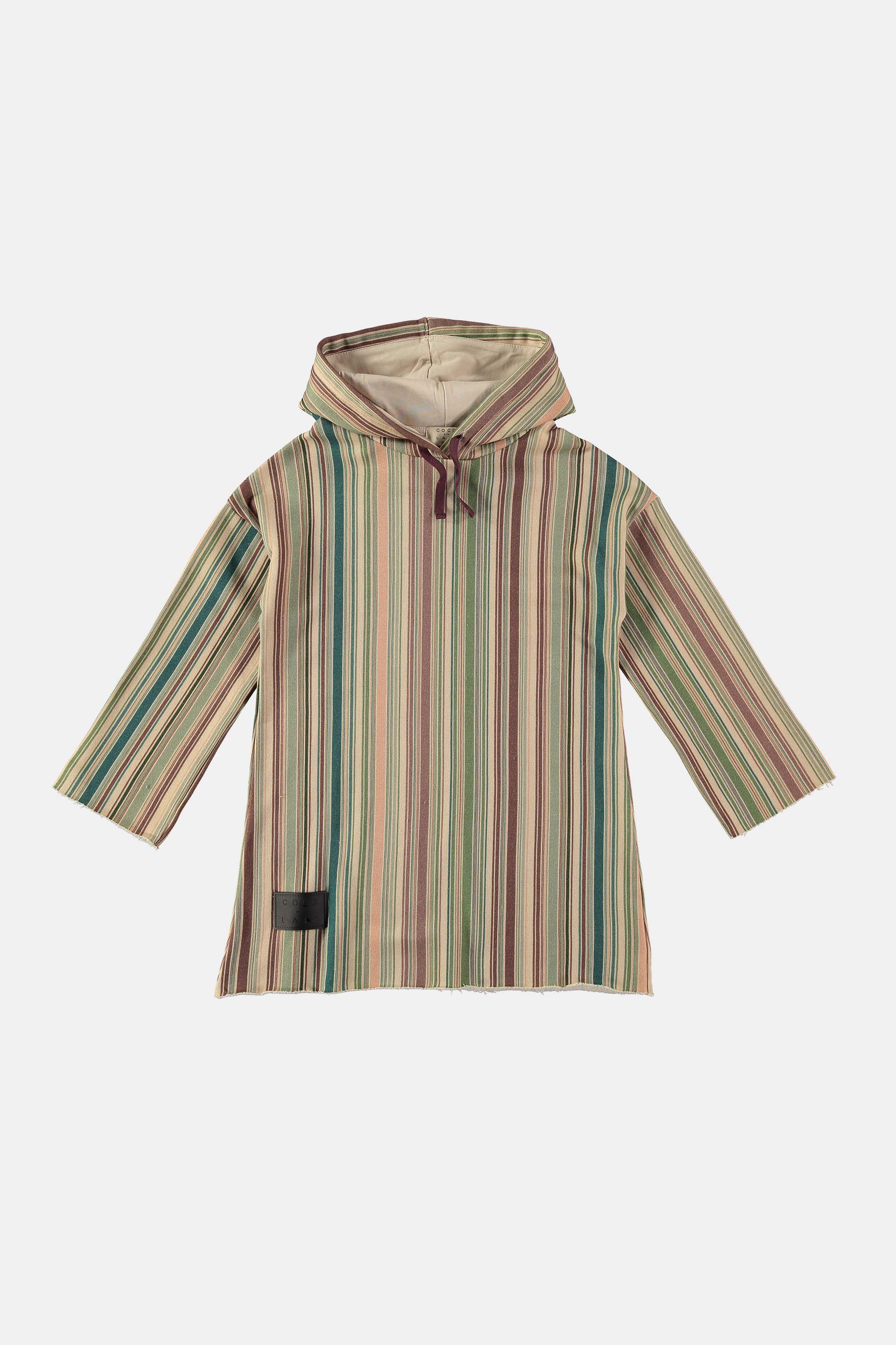 Coco Au Lait STRIPED PLUSH DRESS Stripes AOP