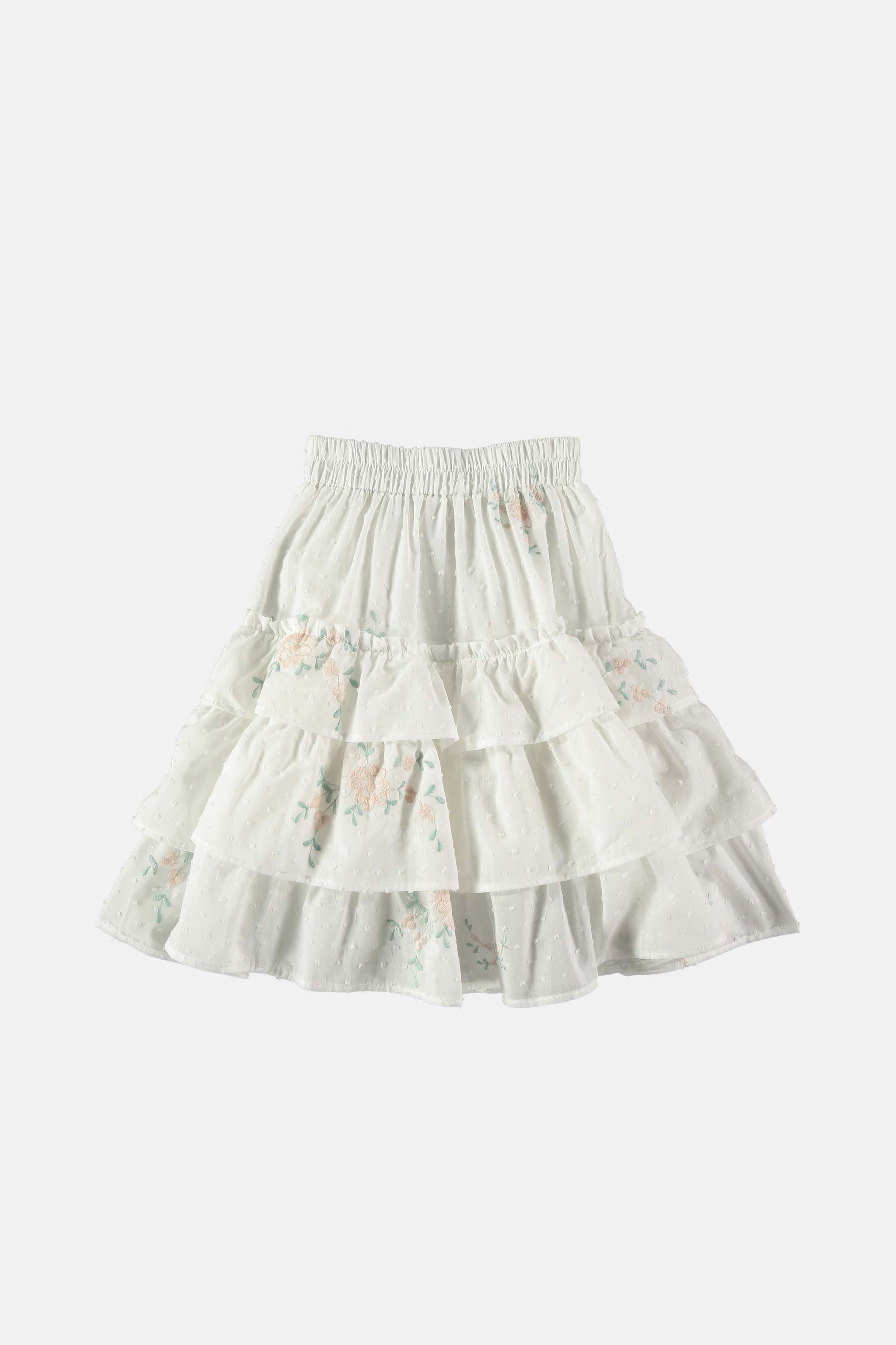 Coco Au Lait TATTING SKIRT  White