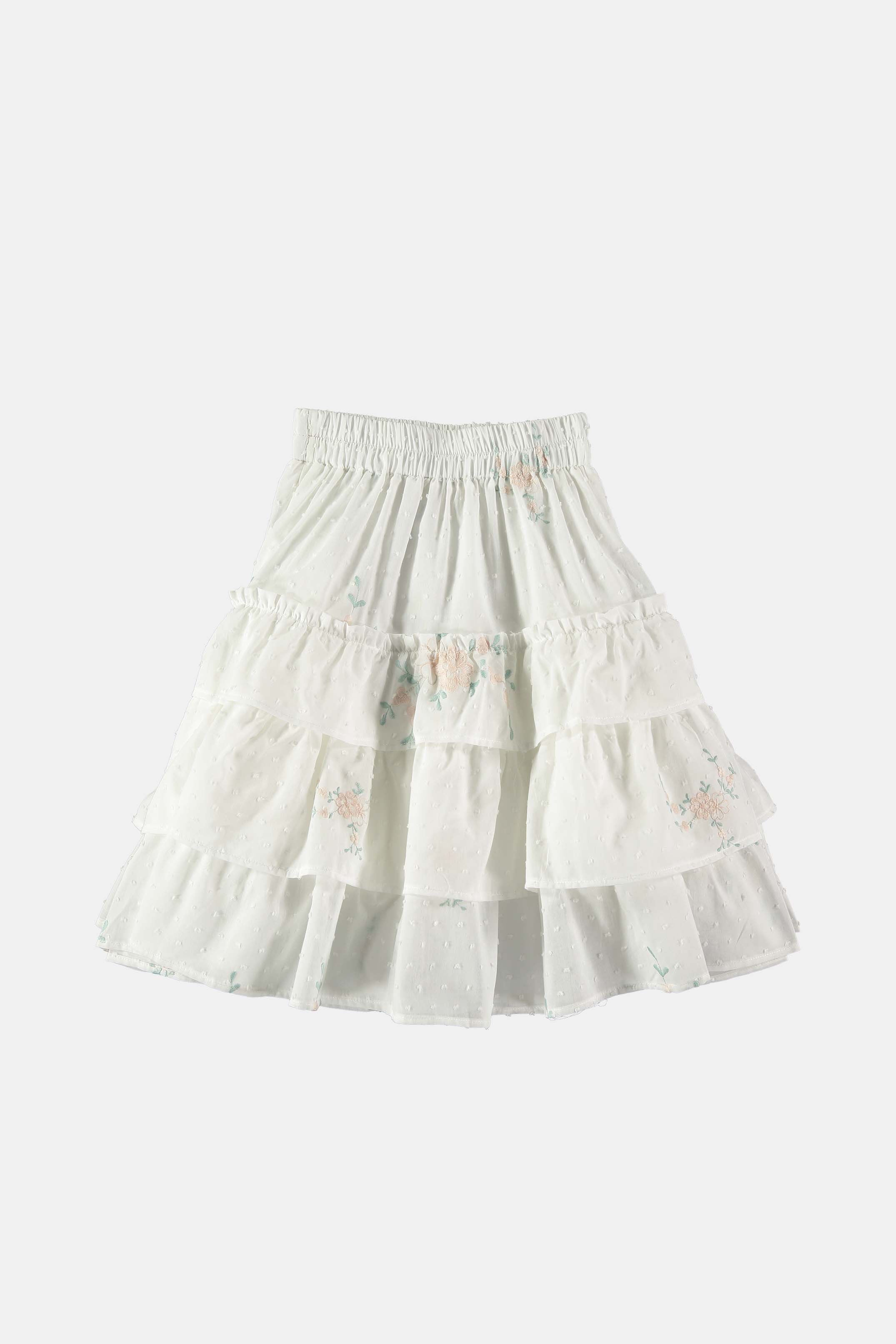 Coco Au Lait TATTING SKIRT  White