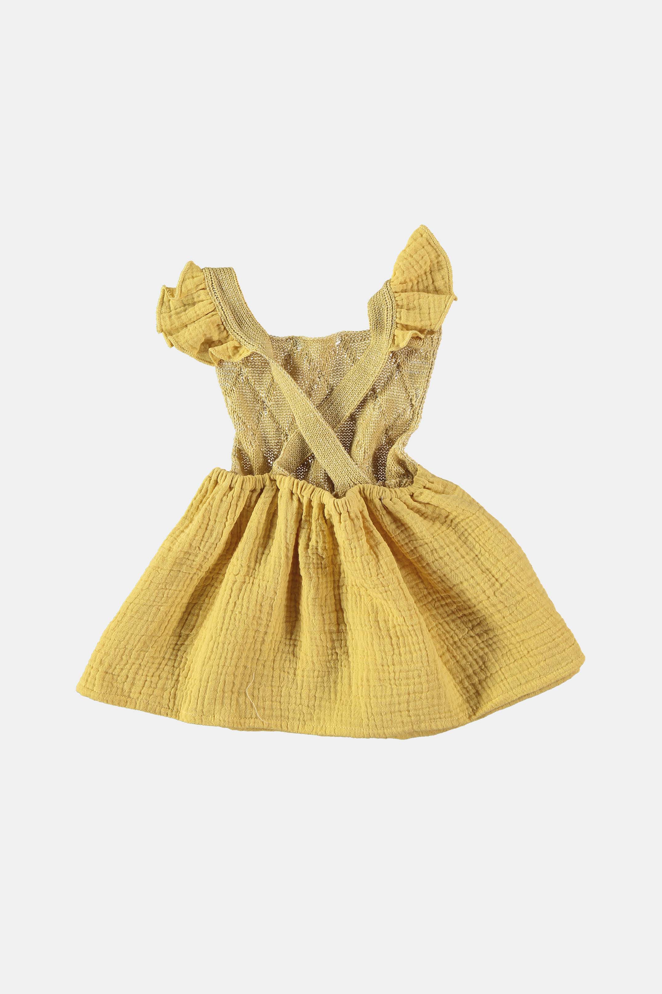 Coco Au Lait YELLOW BUTTERFLY KNITTED BABY BLOUSE  Yellow