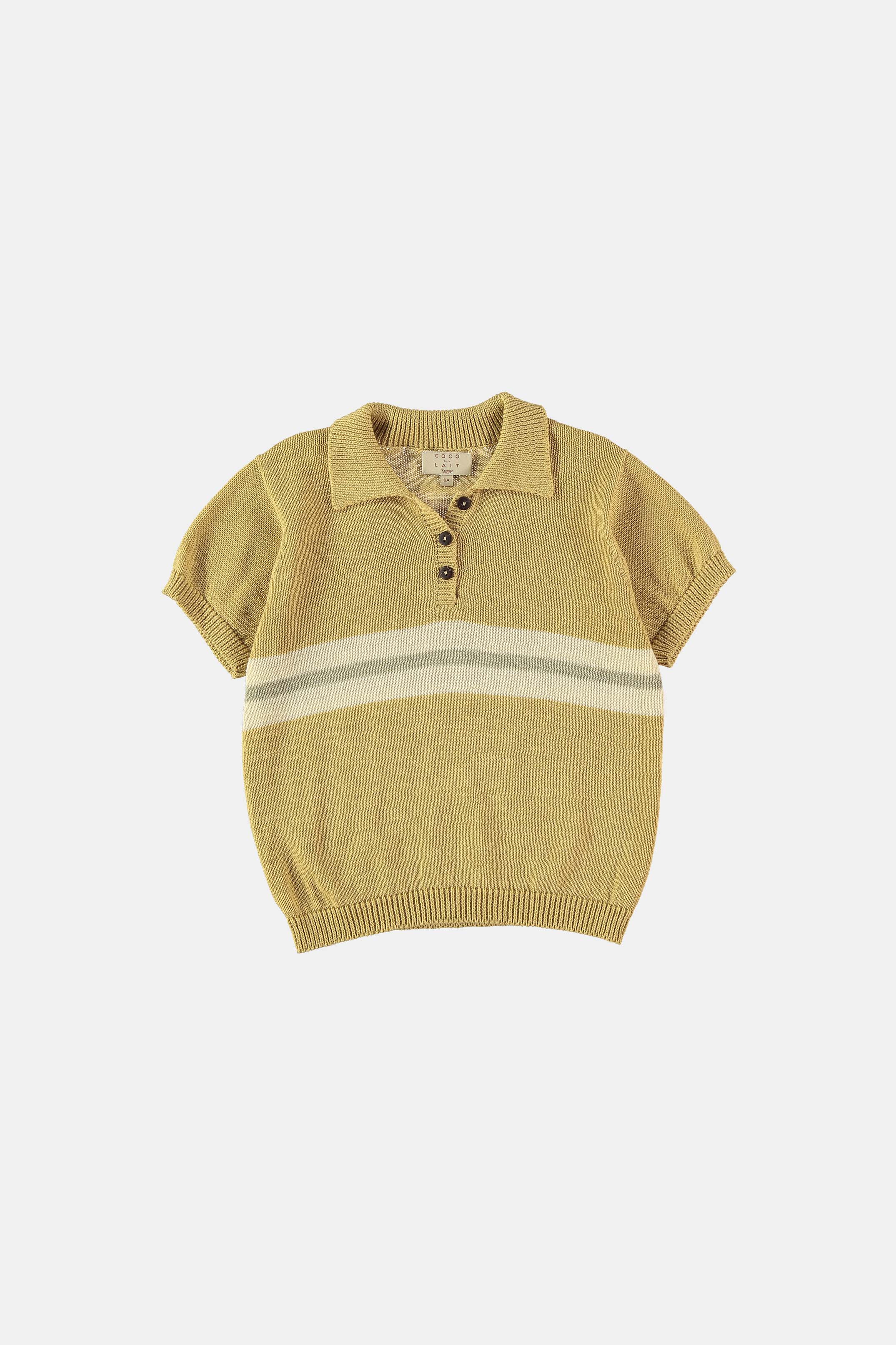 Coco Au Lait YELLOW KNITTED POLO  Yellow