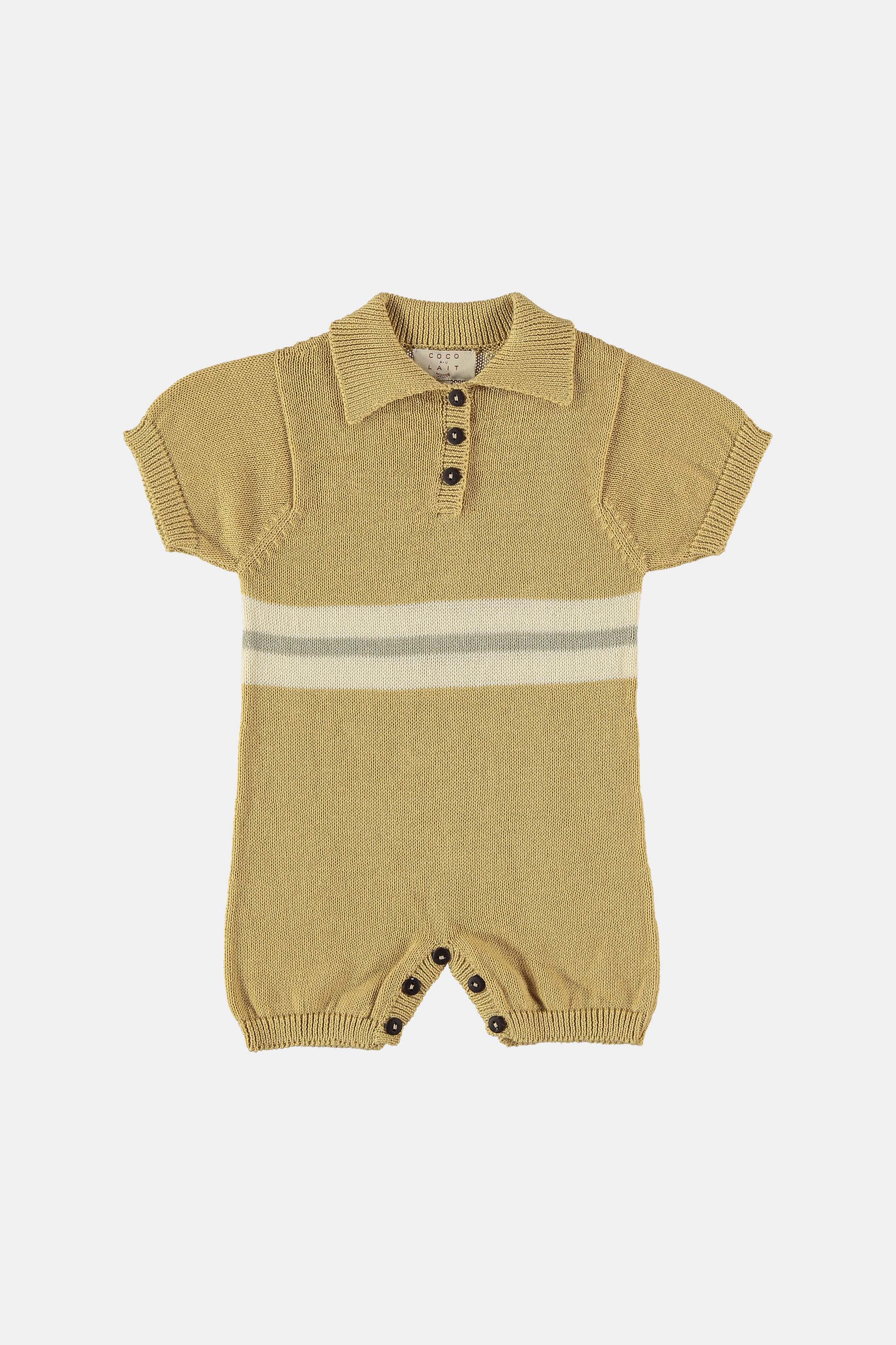Coco Au Lait YELLOW POLO ROMPER  Yellow