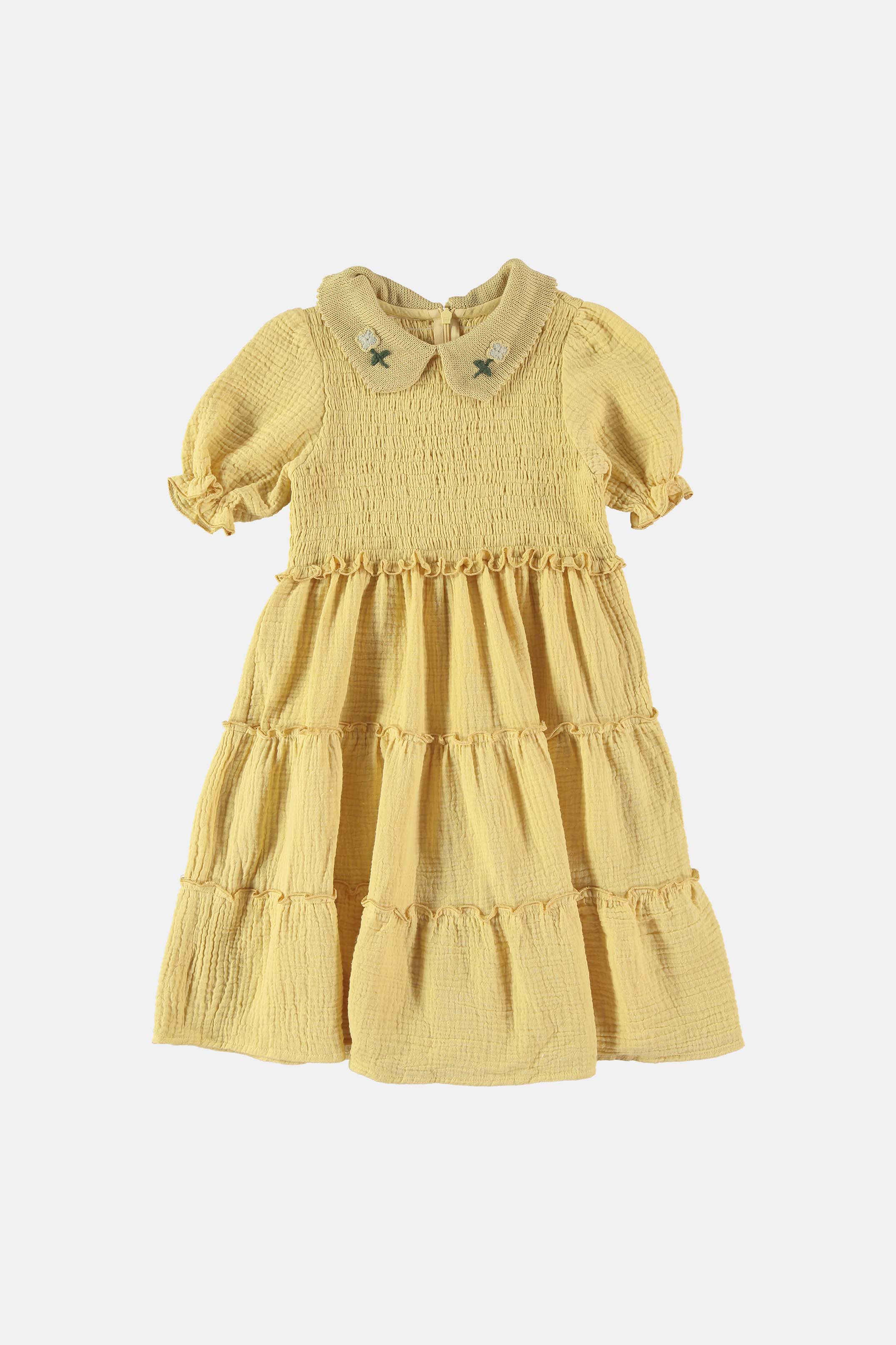 Coco Au Lait YELLOW SMOCK DRESS  Yellow