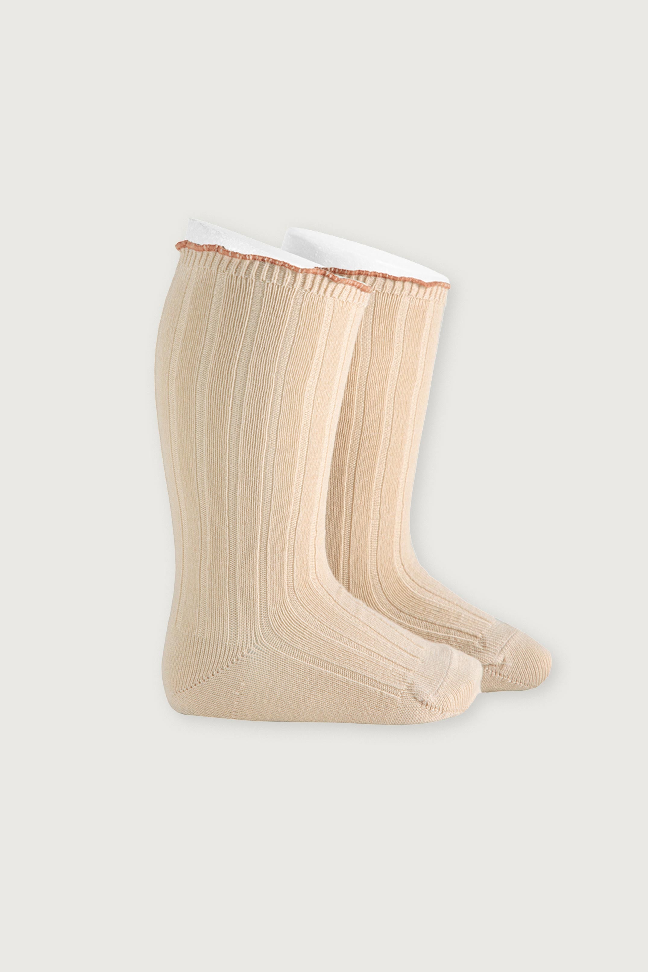 CALCETINES CONDOR ALTOS CANALÉ CON CURLING CONTRASTADO
