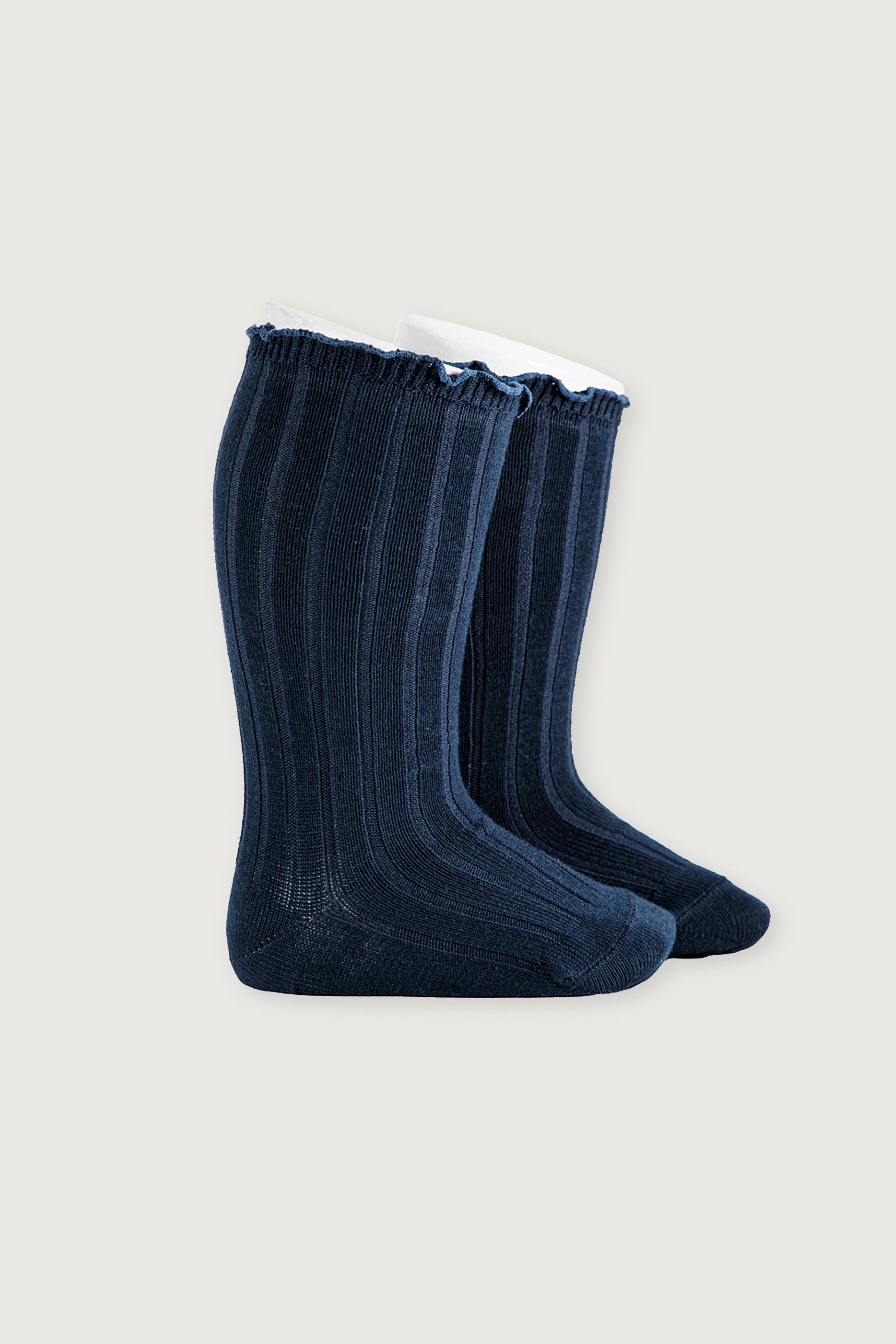 CALCETINES CONDOR ALTOS CANALÉ CON CURLING CONTRASTADO