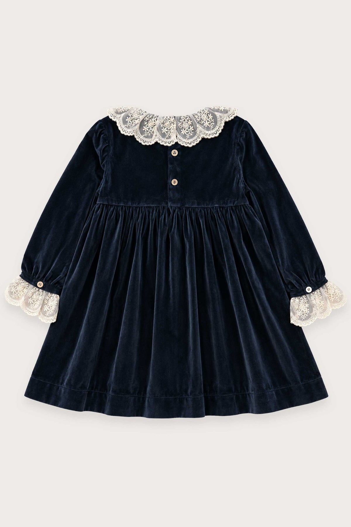VESTIDO VELVET NAVY BLUE