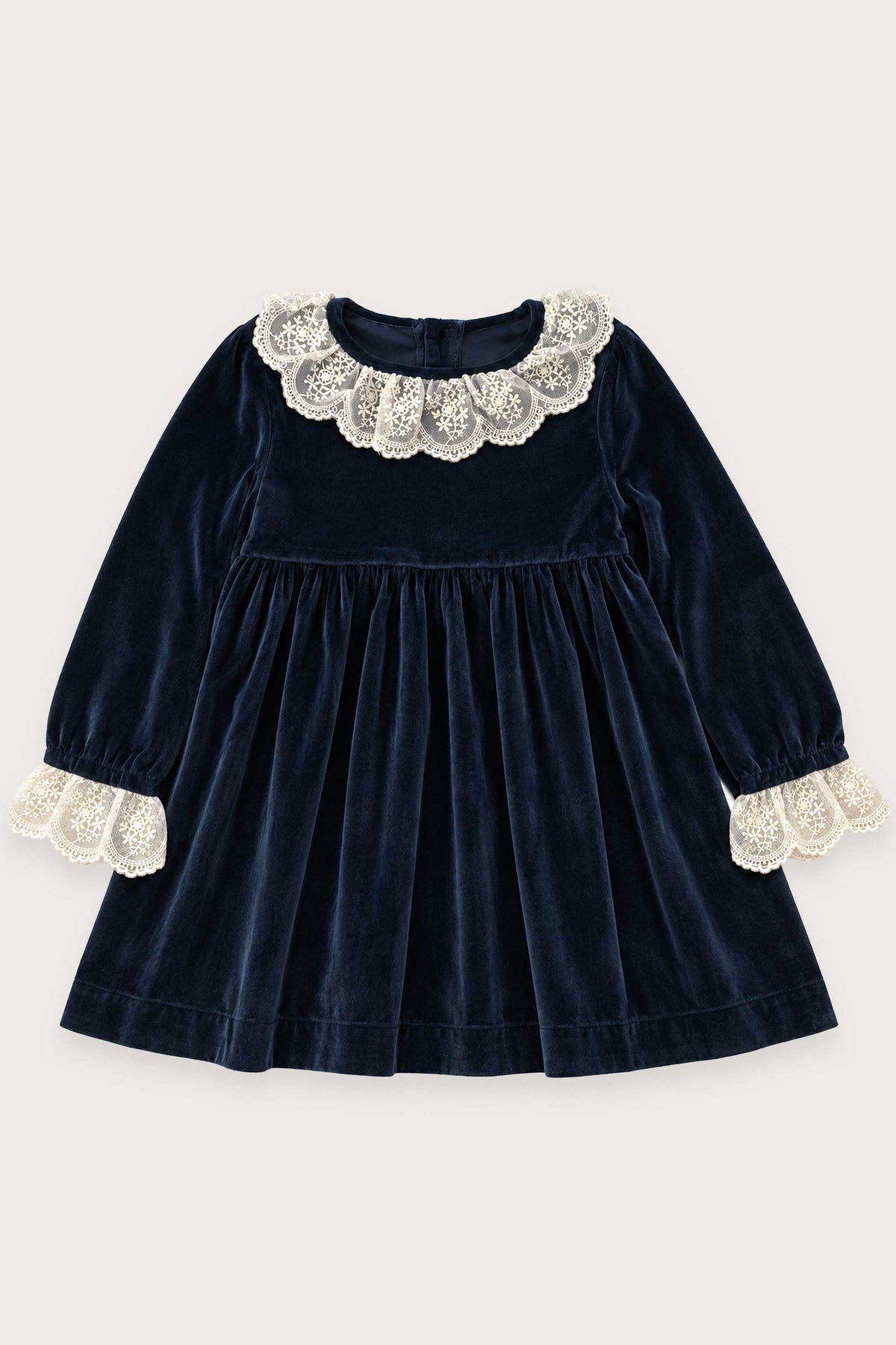 VESTIDO VELVET NAVY BLUE