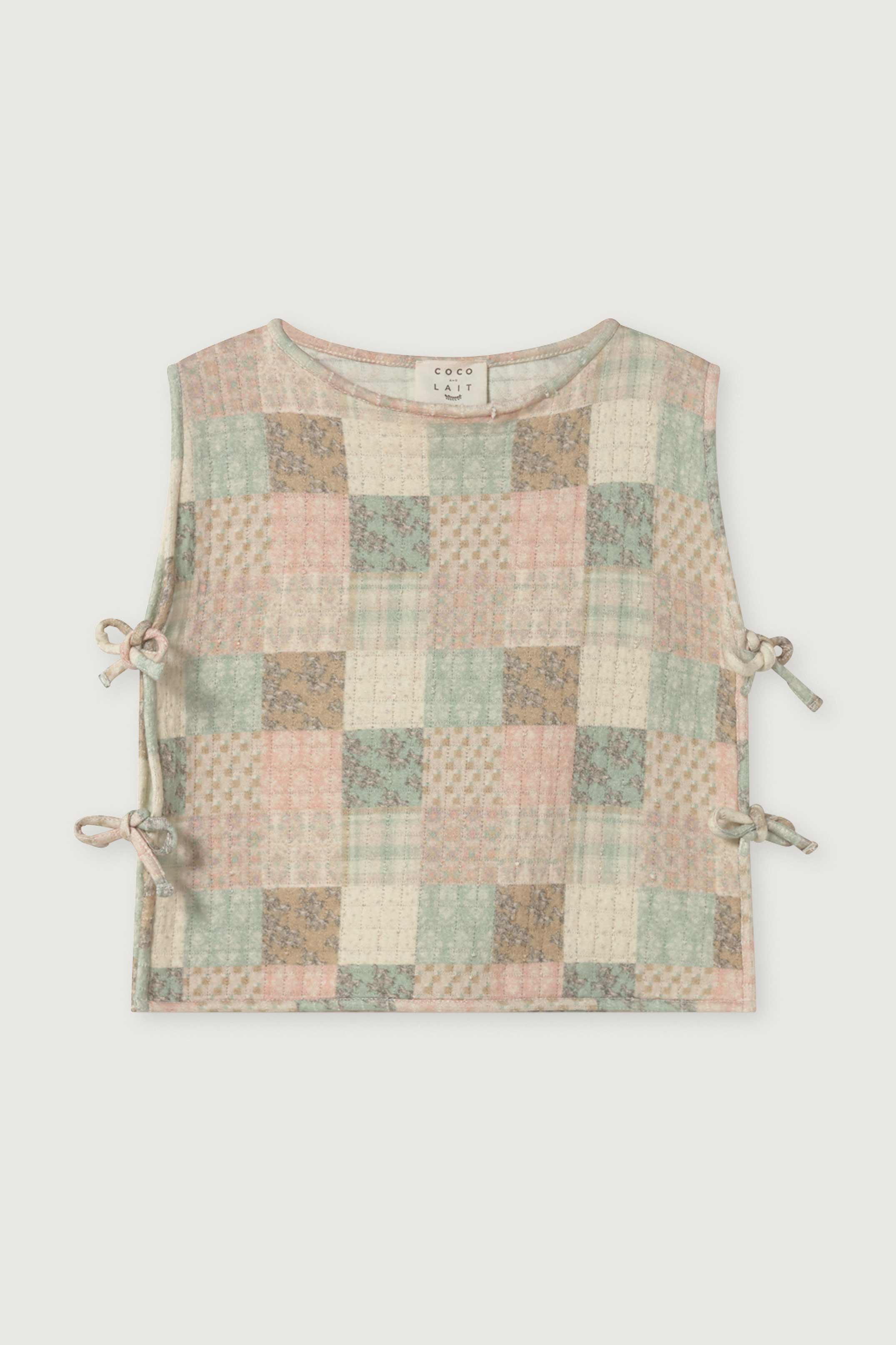 BLUSA SIN MANGAS PATCHWORK