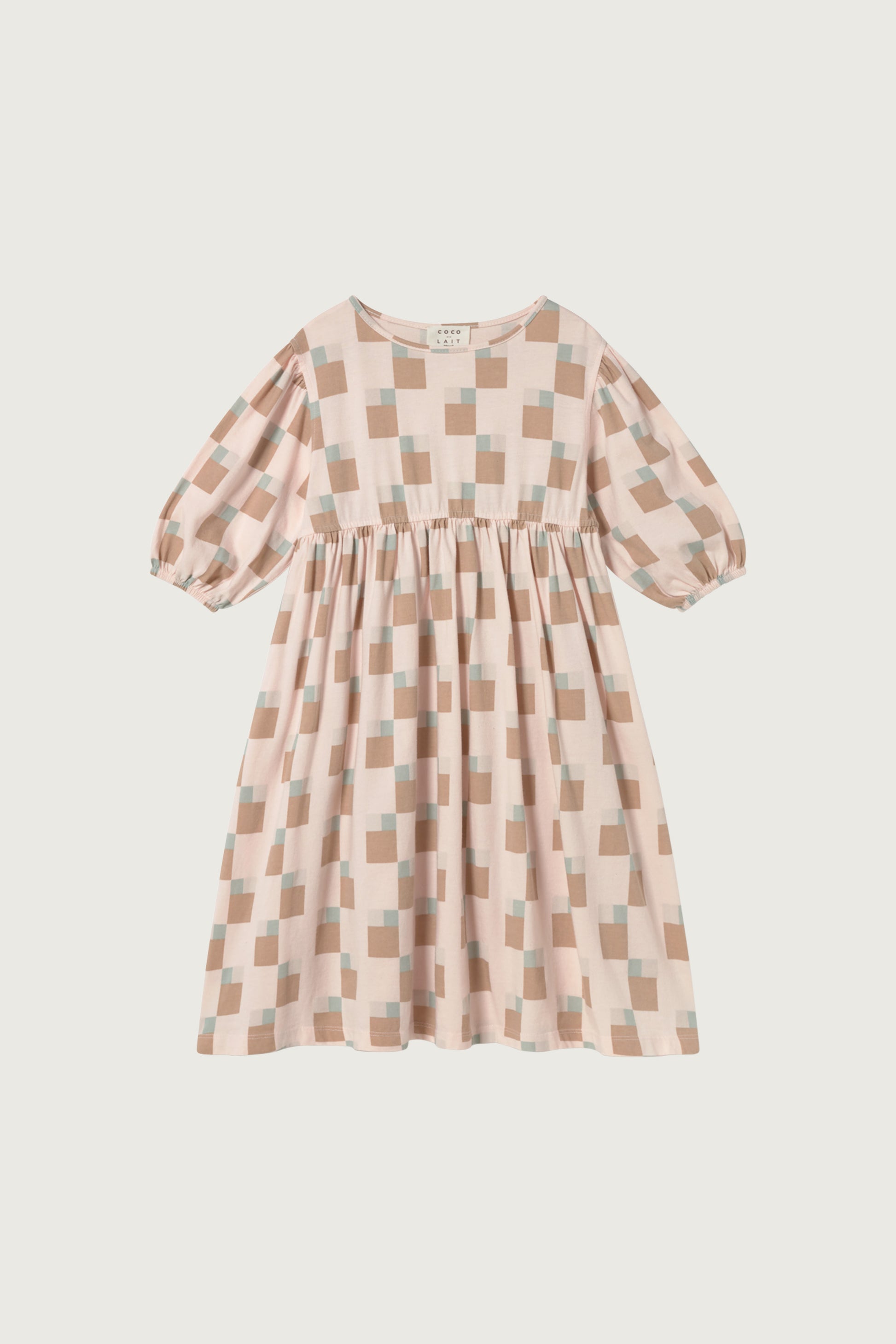 Coco Au Lait ABSTRACT ART DRESS  Evening Sand