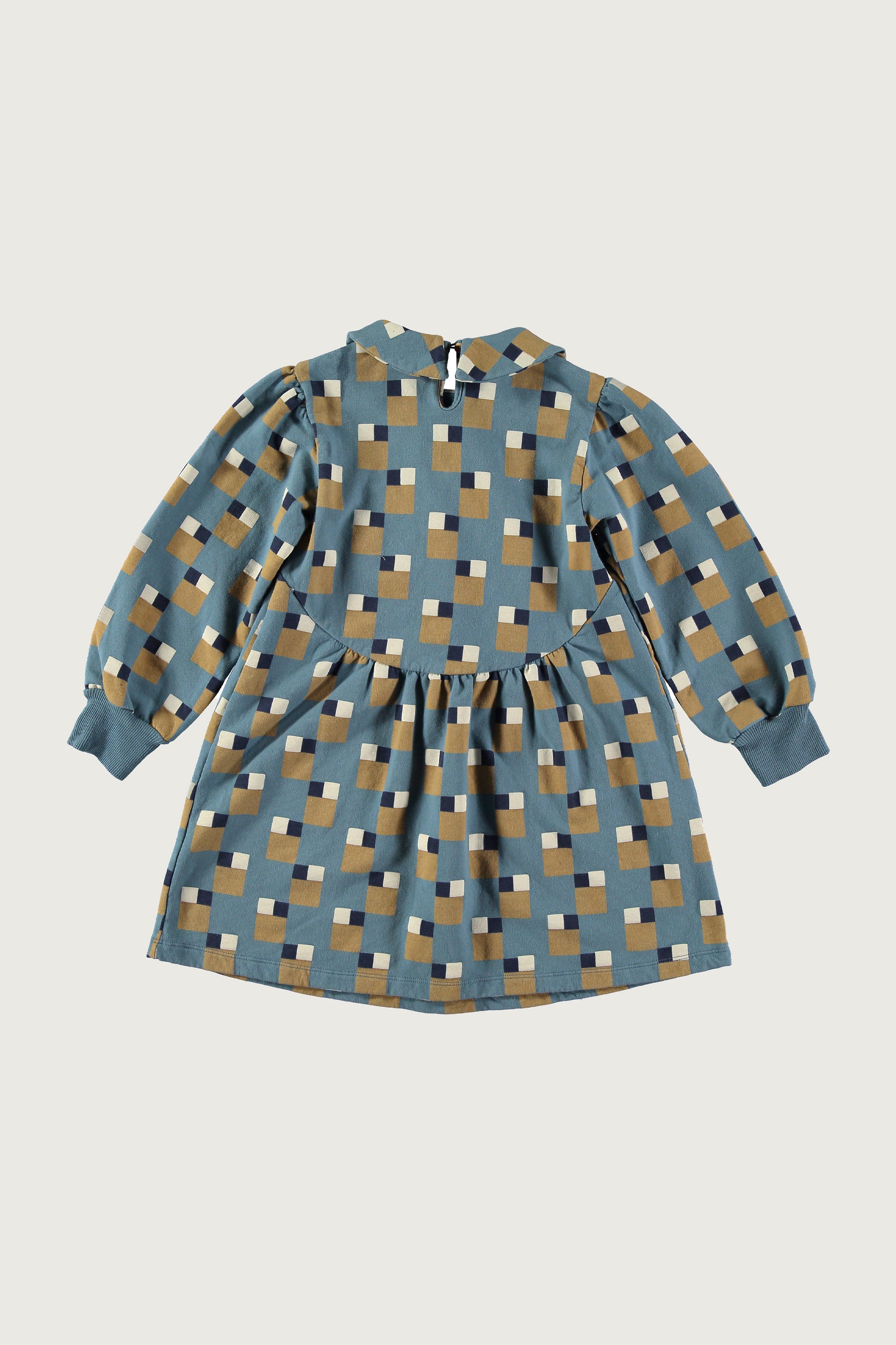 Coco Au Lait ABSTRACT ART FLEECE DRESS  Blue Mirage