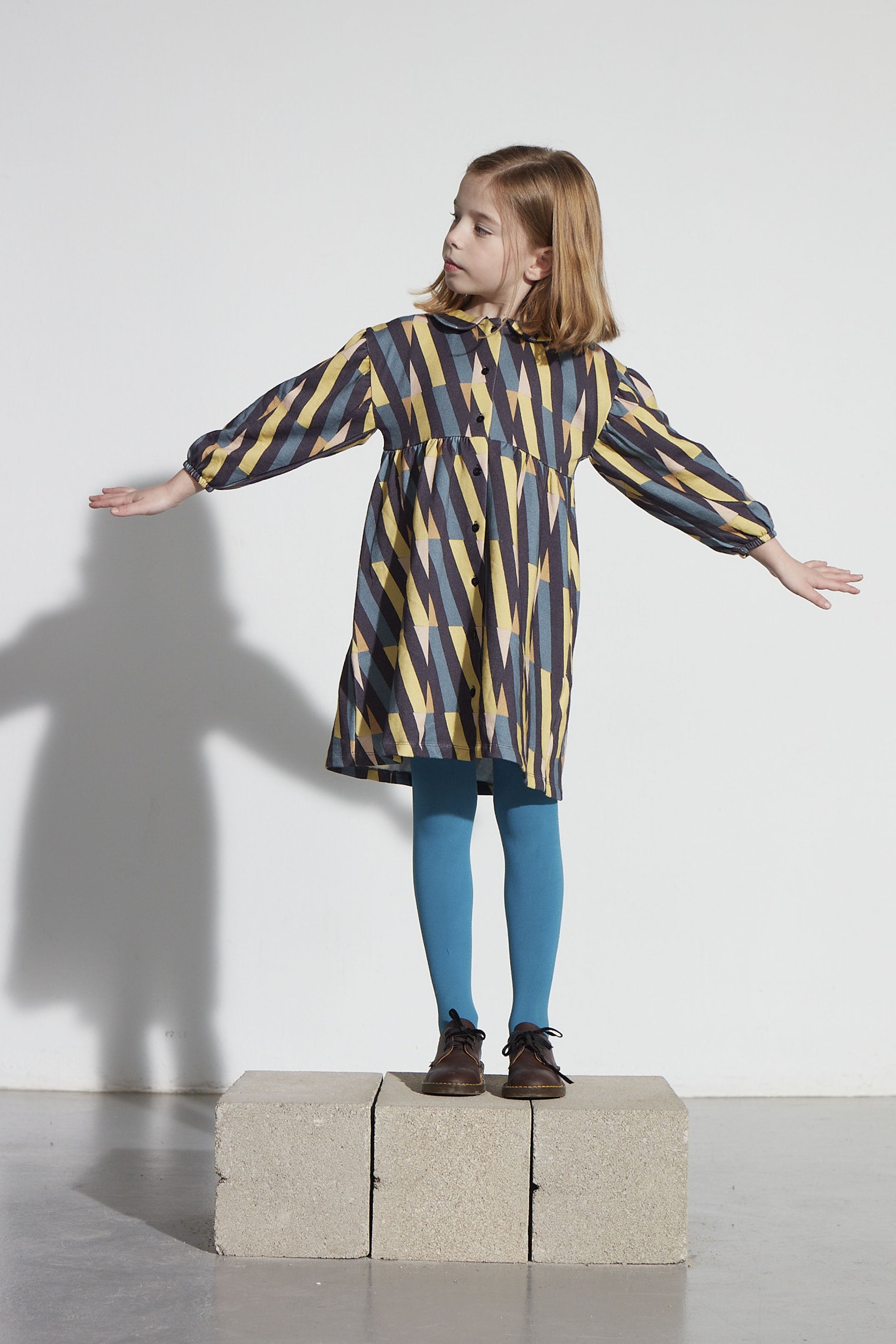 Coco Au Lait ABSTRACT LINES FLEECE DRESS  Abstract Lines