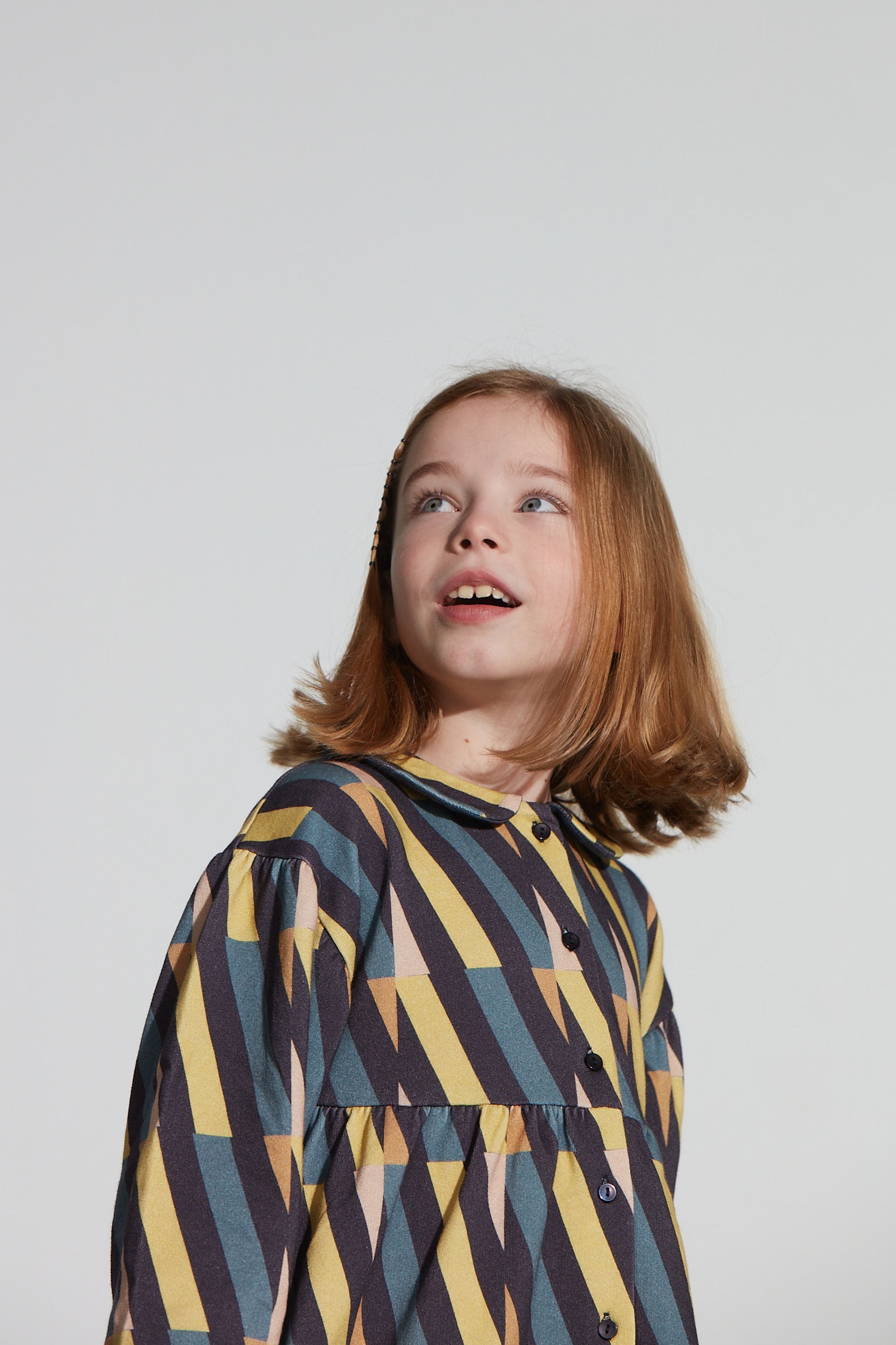 Coco Au Lait ABSTRACT LINES FLEECE DRESS  Abstract Lines